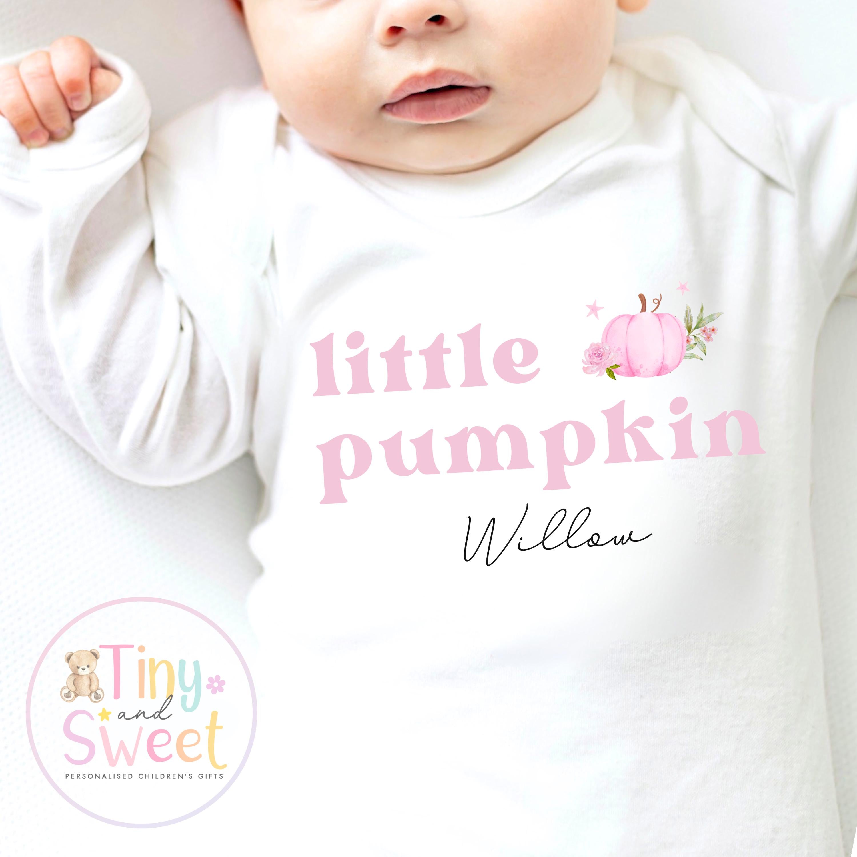 My First Halloween T Shirt • Little Pumpkin Baby Outfit • Personalised Baby Halloween Romper • Autumn Baby Grow • 1st Halloween Gift