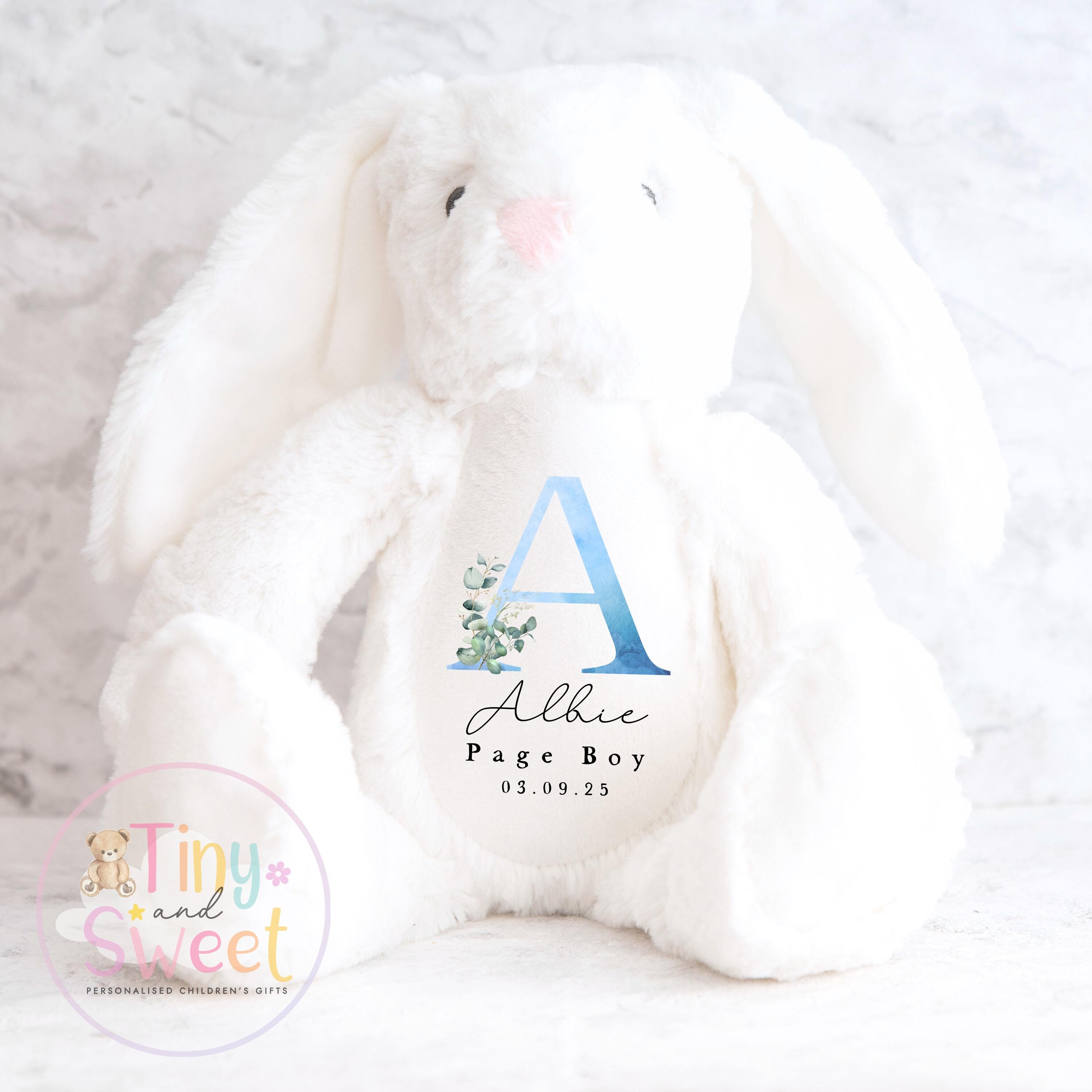 Personalised Page Boy Bunny: Soft Plush Wedding Keepsake