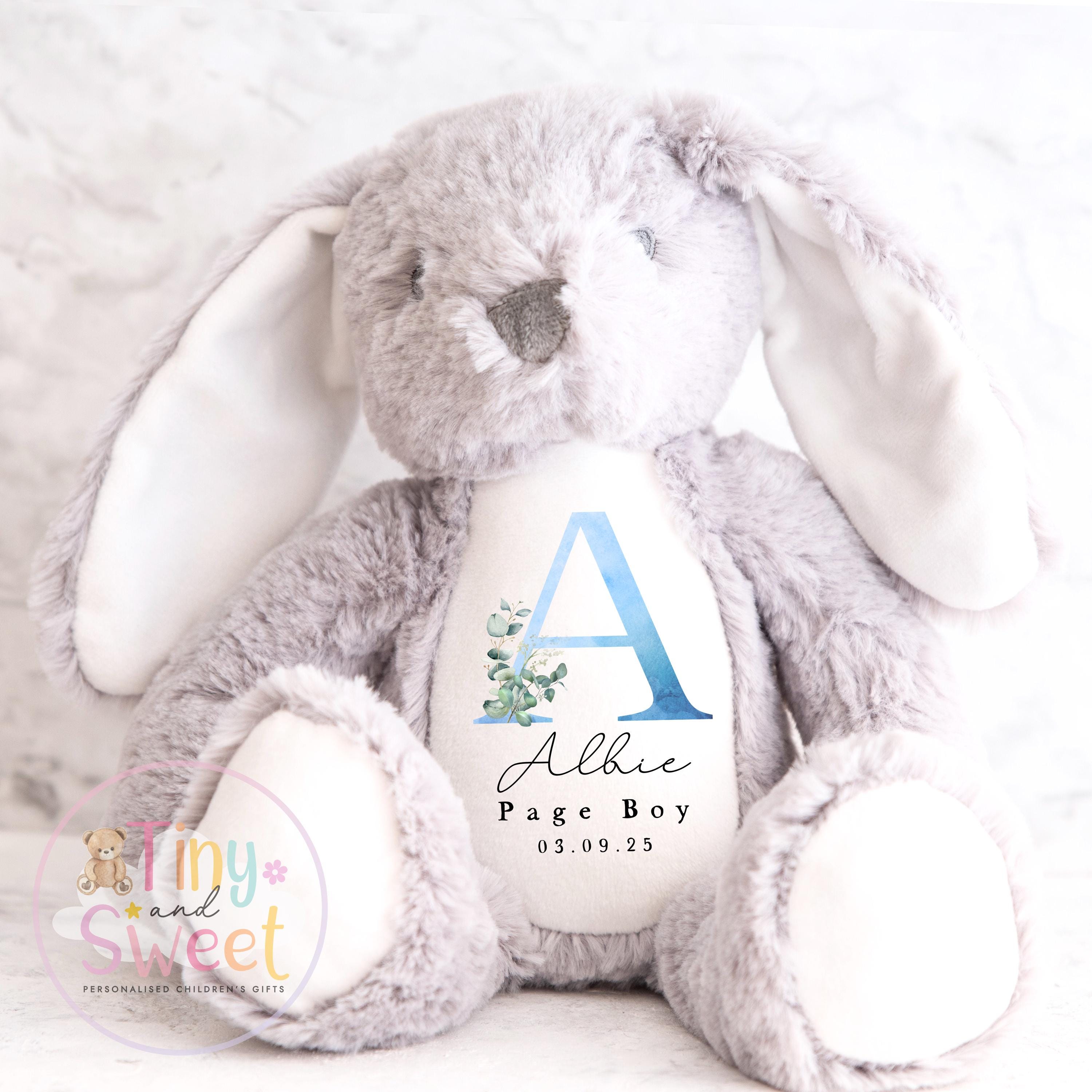 Personalised Page Boy Bunny: Soft Plush Wedding Keepsake