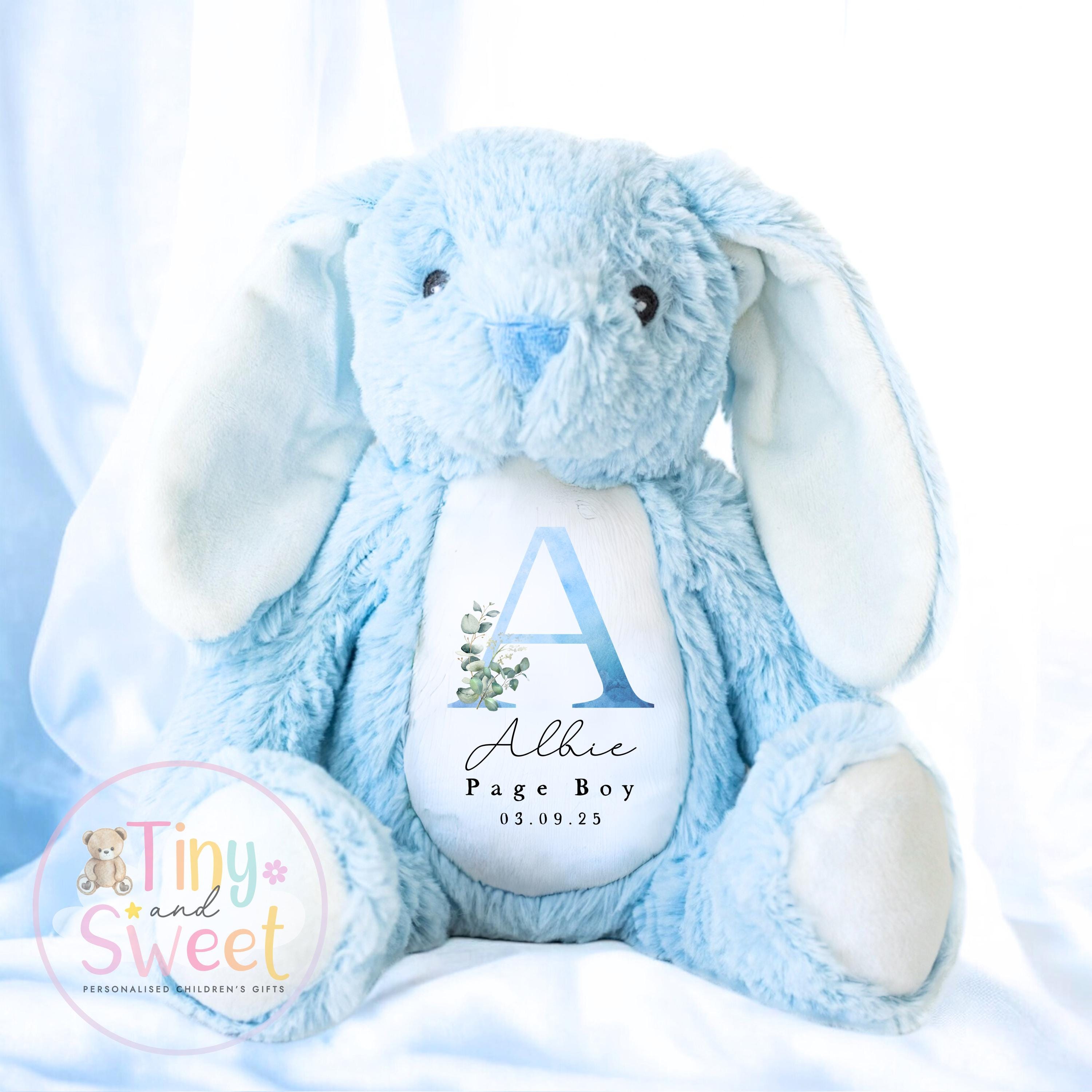 Personalised Page Boy Bunny: Soft Plush Wedding Keepsake
