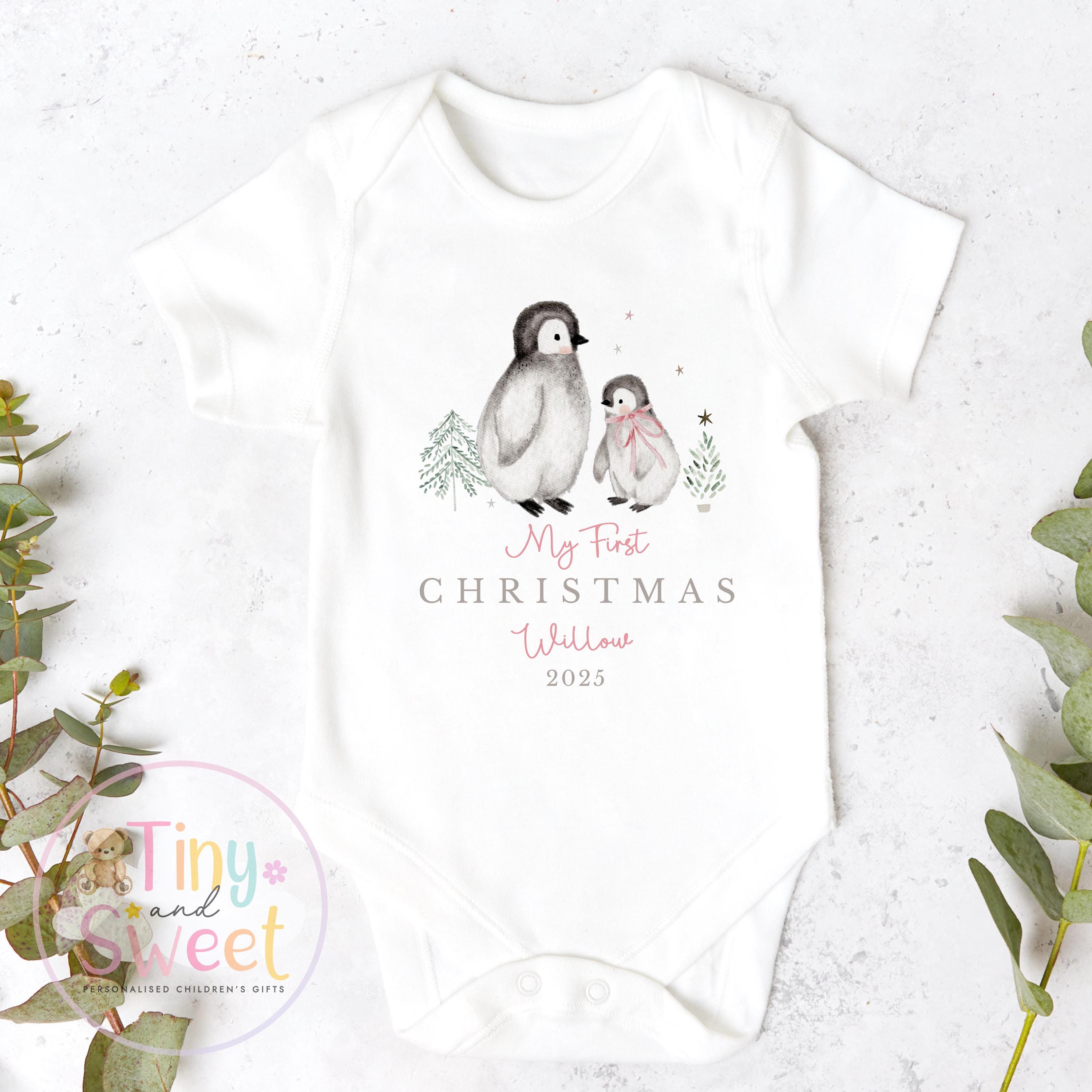 Personalised Babies First Christmas Sleepsuit, Babies 1st Xmas Gift Idea, Pyjamas, 1st Xmas Babygrow, Christmas Outfit for baby, Santa