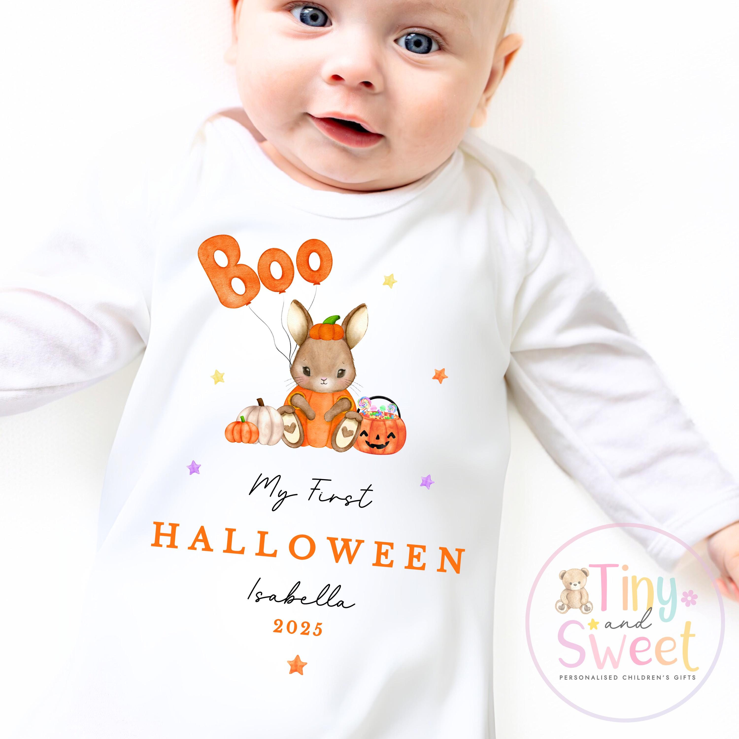 First Halloween T Shirt, Baby 1st Halloween Gift Idea, 1st Halloween Babygrow, Halloween Outfit for baby, Halloween costume