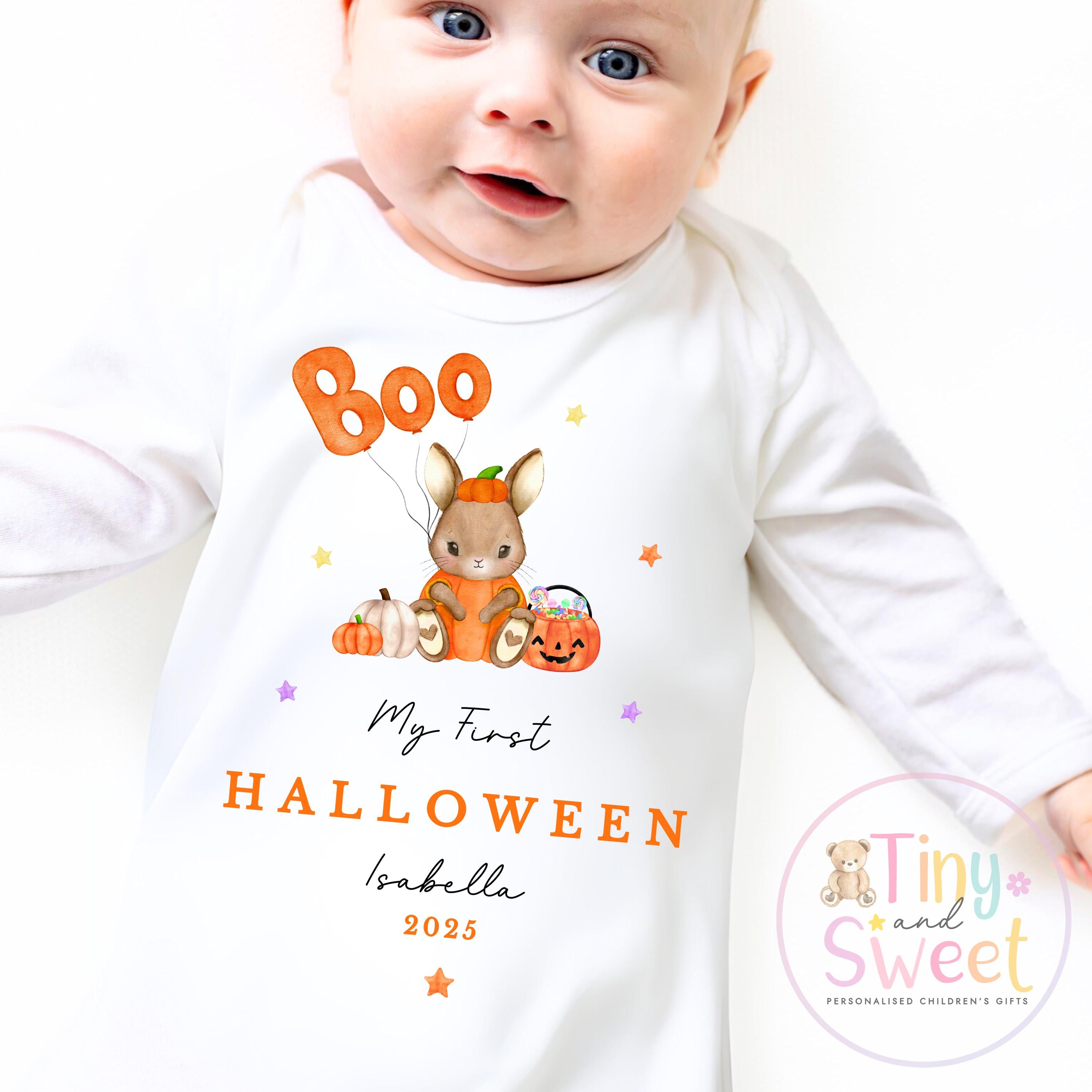 First Halloween Sleepsuit, Baby 1st Halloween Gift Idea, 1st Halloween Babygrow, Halloween Outfit for baby, Halloween costume