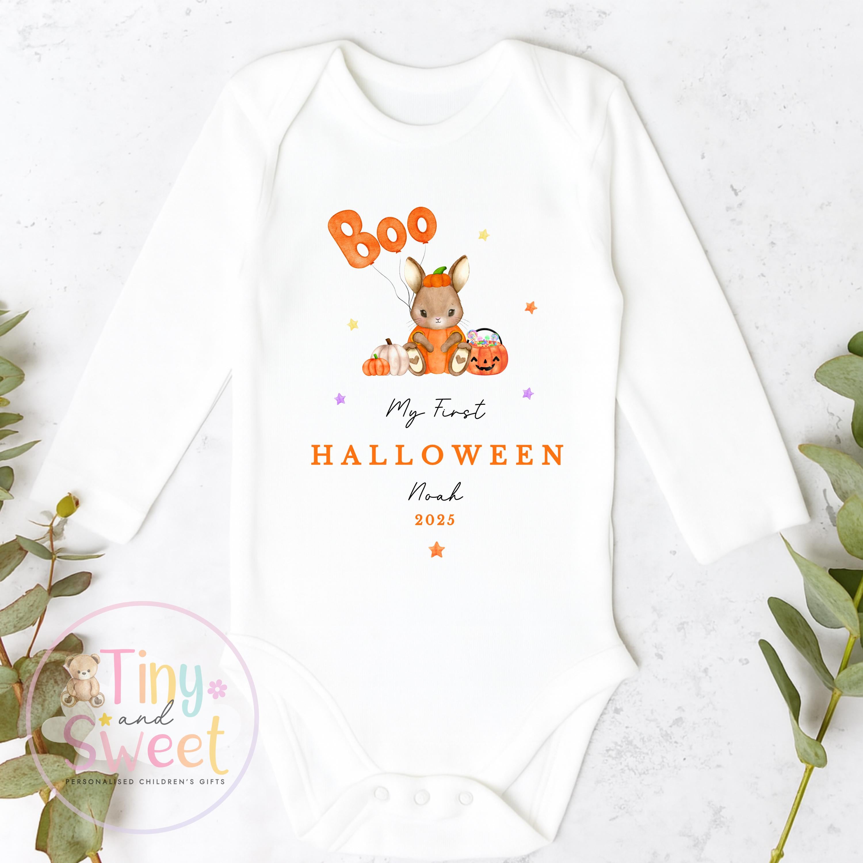 First Halloween Sleepsuit, Baby 1st Halloween Gift Idea, 1st Halloween Babygrow, Halloween Outfit for baby, Halloween costume