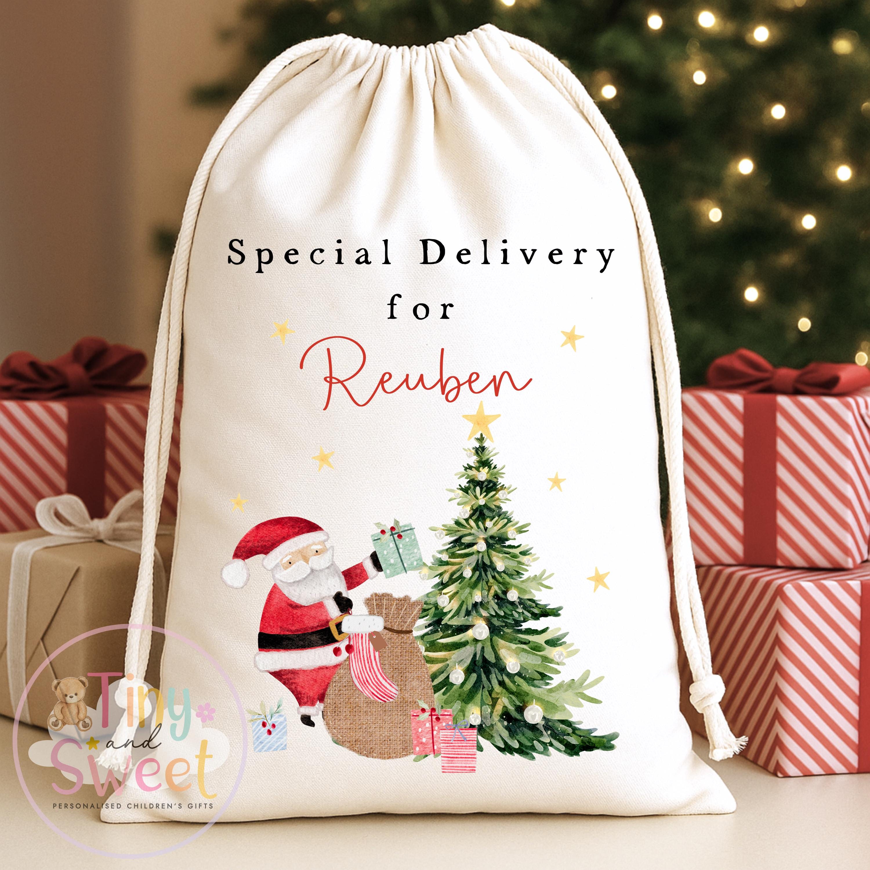 Santa Delivery Personalised Christmas Sack