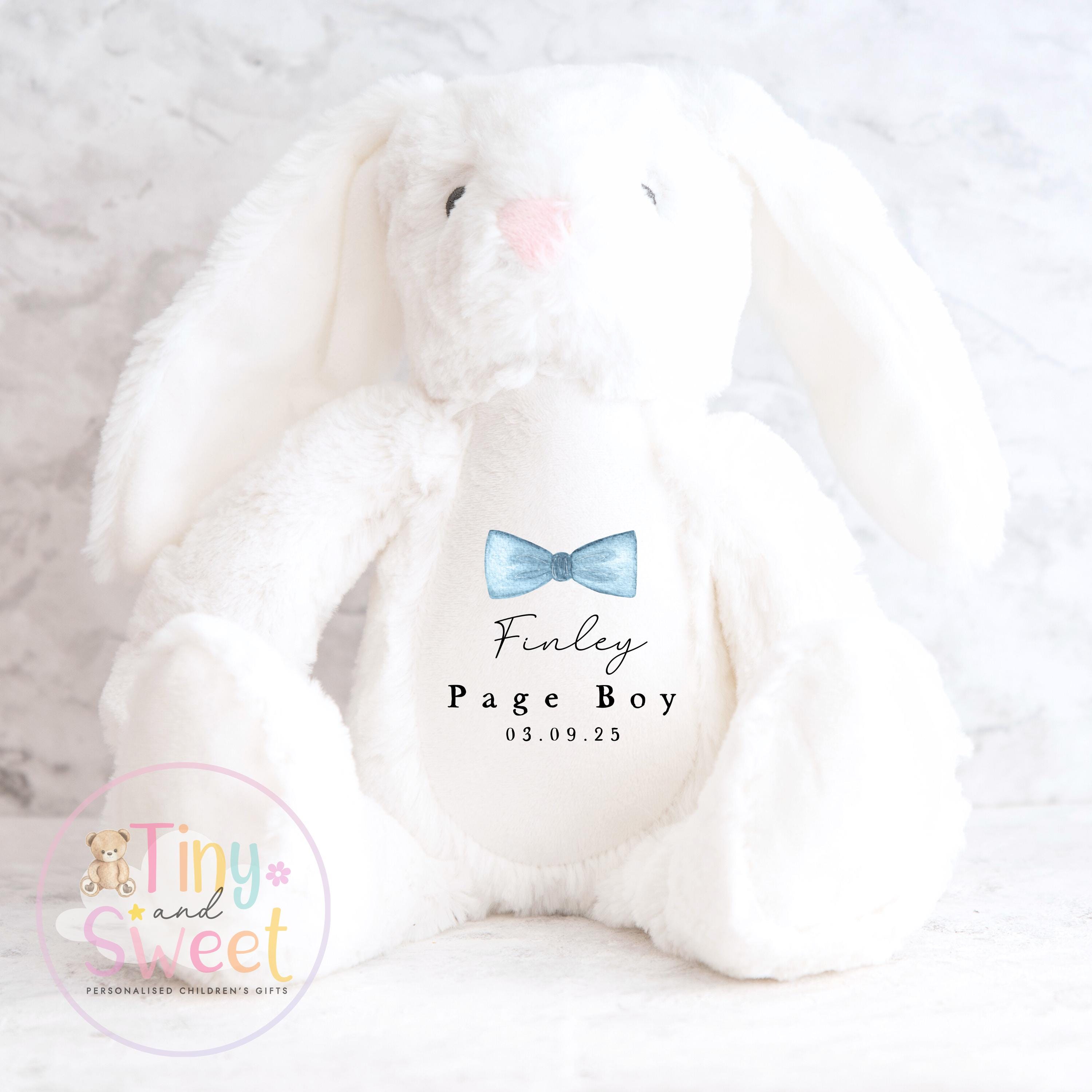 Personalised Page Boy Bunny, Page Boy Gift, Will you be my Page Boy Bunny, Personalised Soft Toy, Page Boy Proposal, Wedding