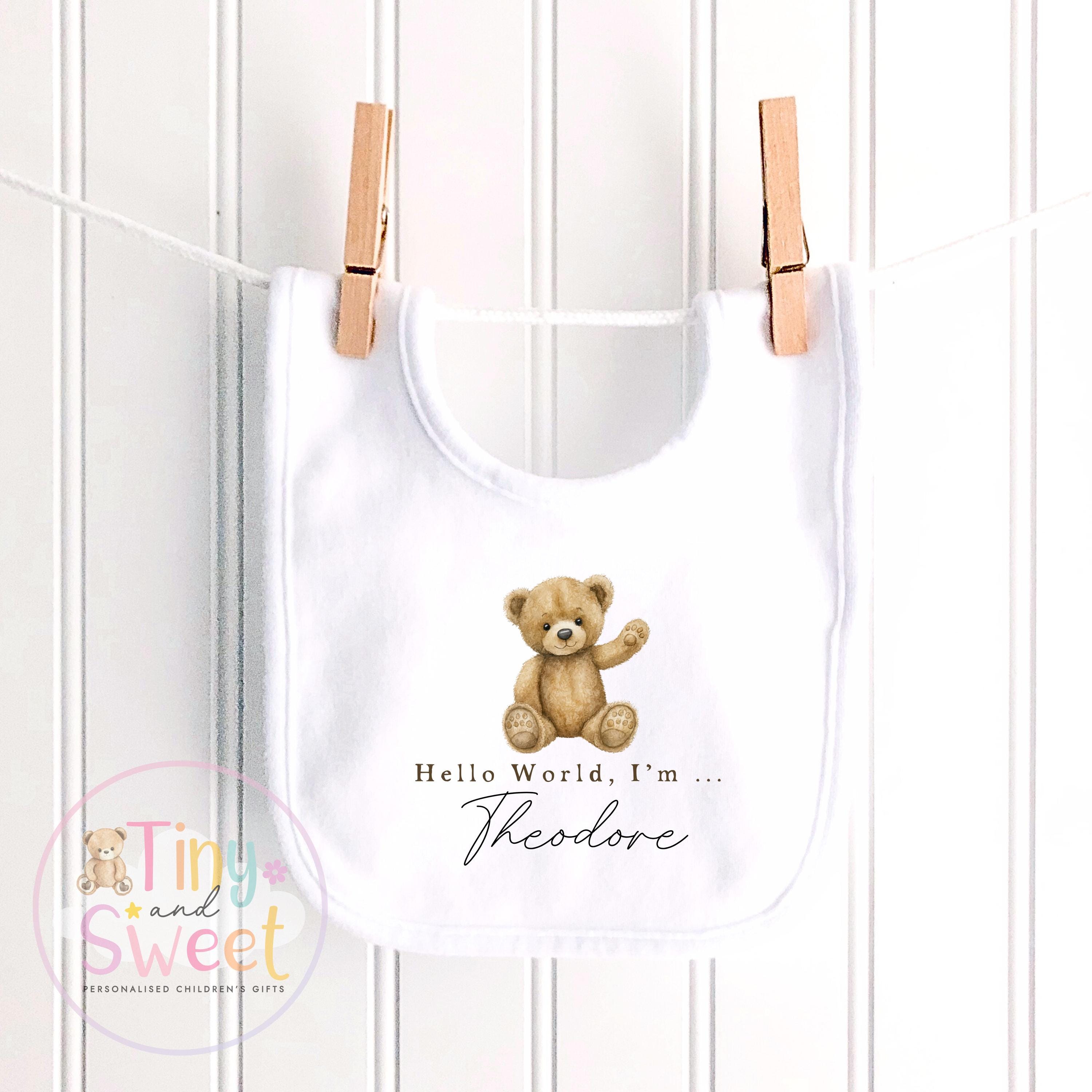 Personalized Hello World Baby Sleepsuit: Newborn Coming Home Outfit