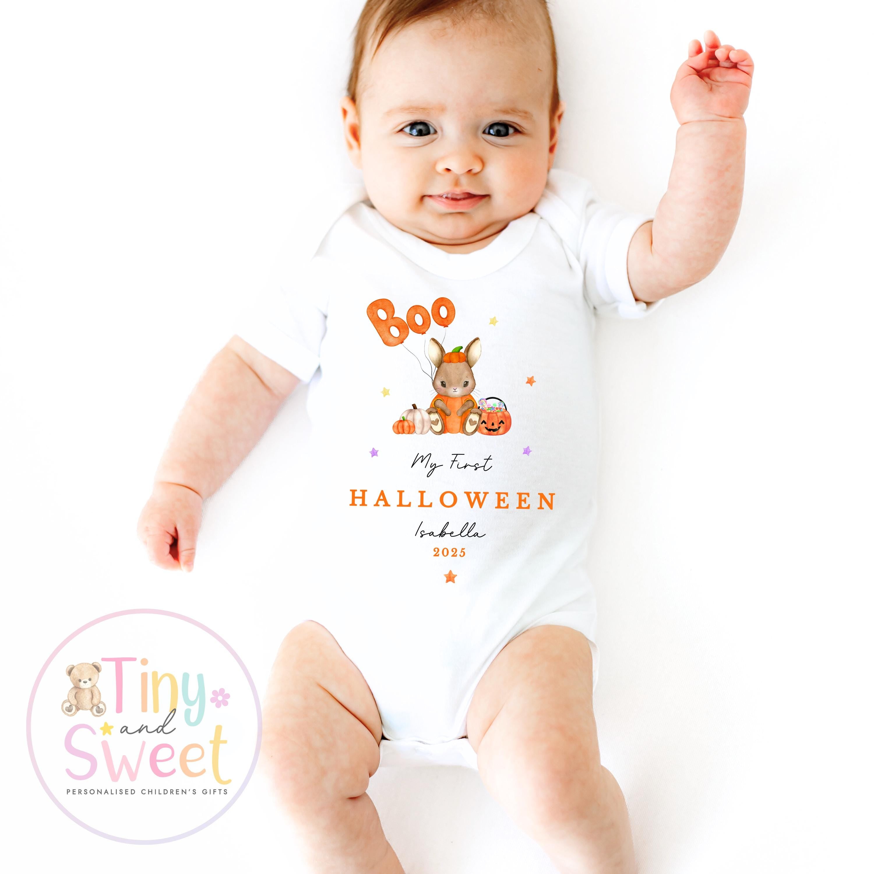 First Halloween Sleepsuit, Baby 1st Halloween Gift Idea, 1st Halloween Babygrow, Halloween Outfit for baby, Halloween costume