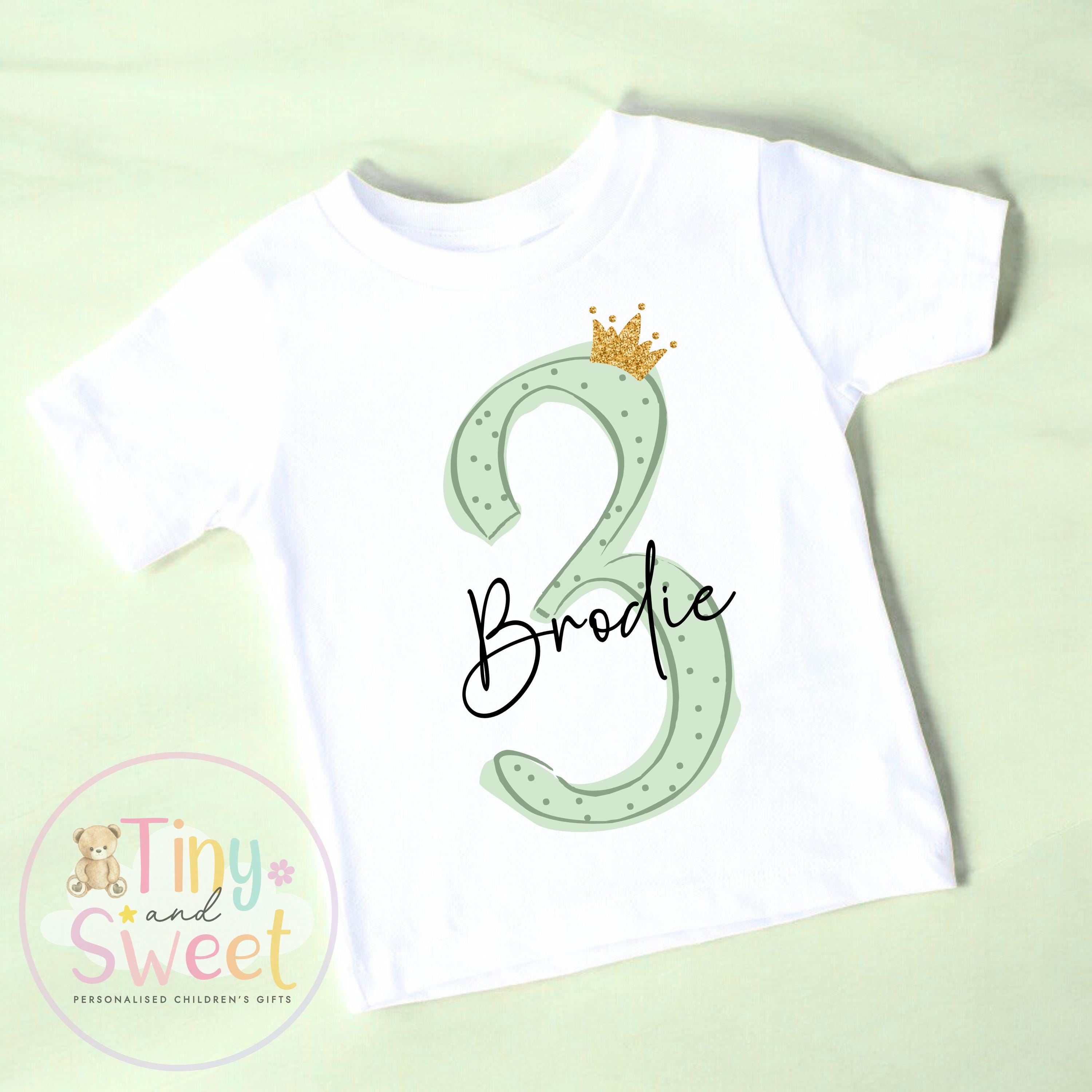 Personalised Birthday T Shirt, Number Bday Tee, Birthday Gift, Toddler Birthday Top, Child Birthday T Shirt, Birthday Keepsake, Number Top