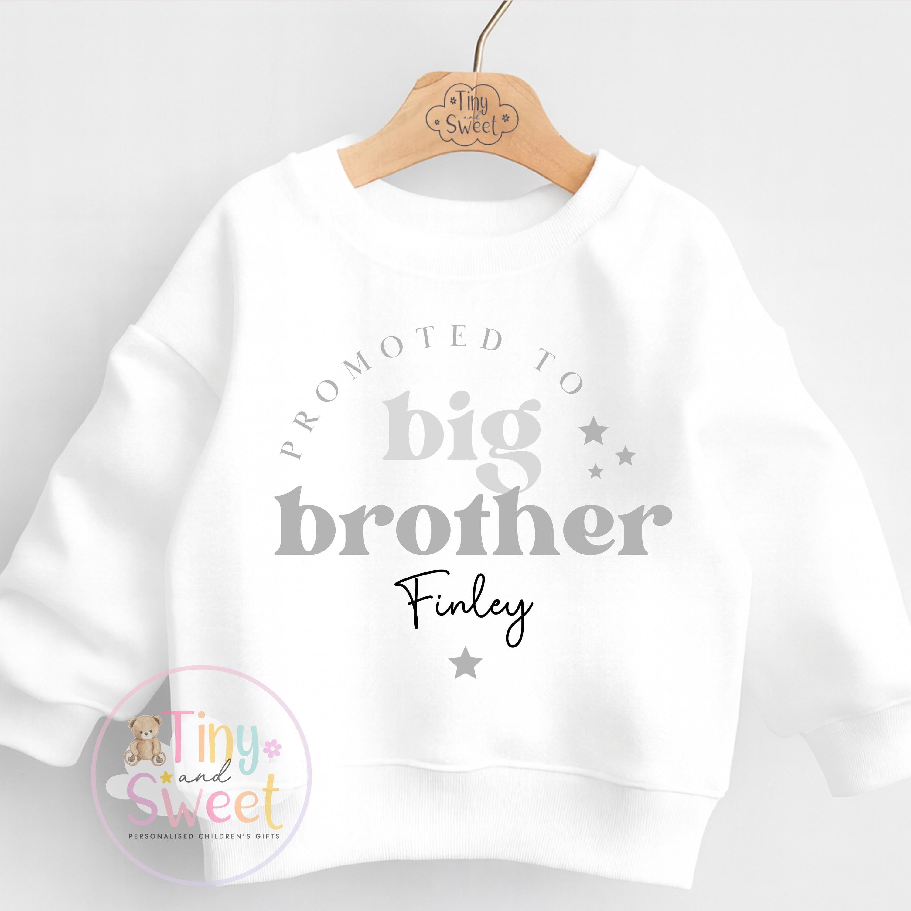 Promoted to Big Brother Sweatshirt - Pregnancy Announcement T Shirt, New Sibling Gift