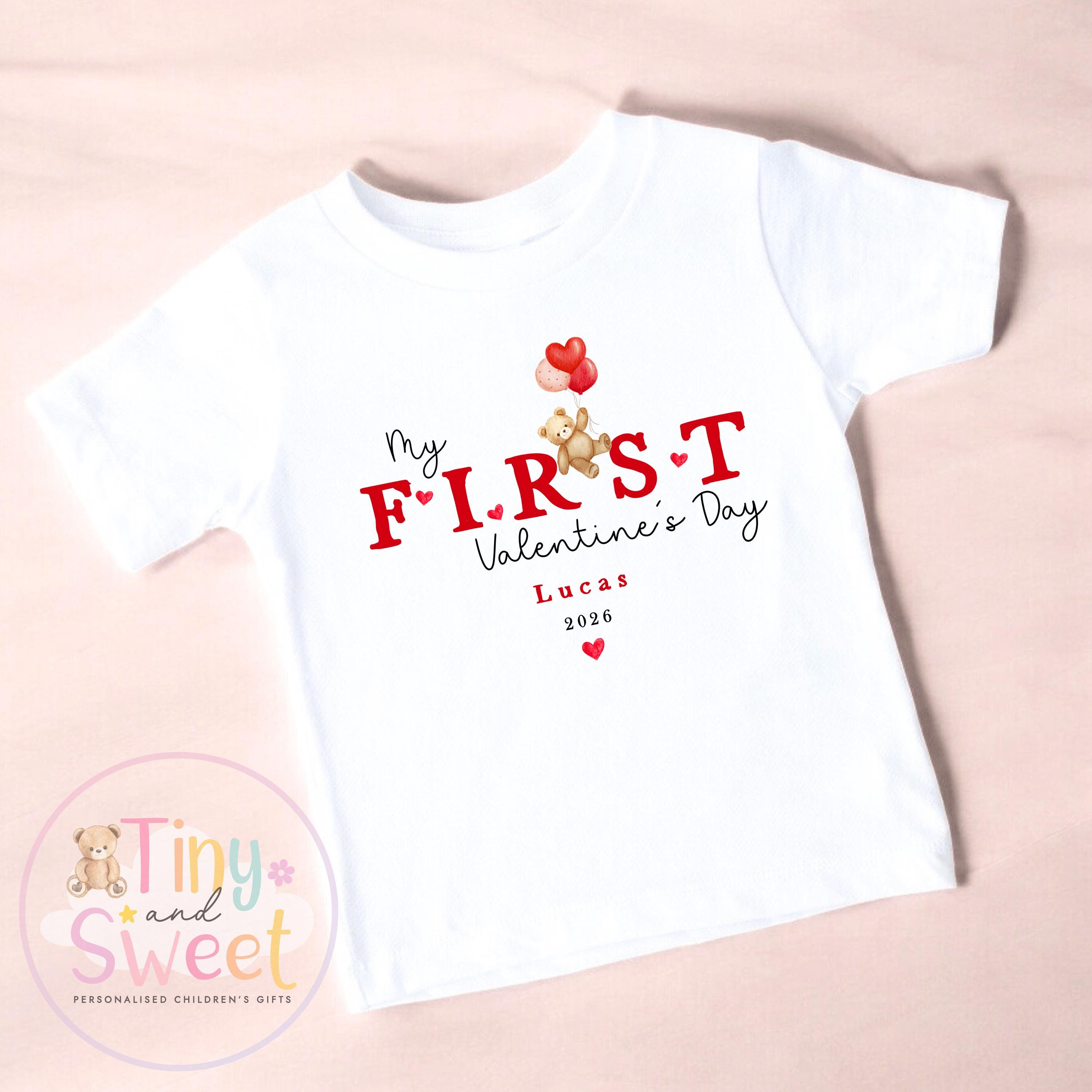 My First Valentines Day babygrow, 1st valentines day sleepsuit, 1st Valentines as My Daddy, New Dad Gift, Daddy Valentines