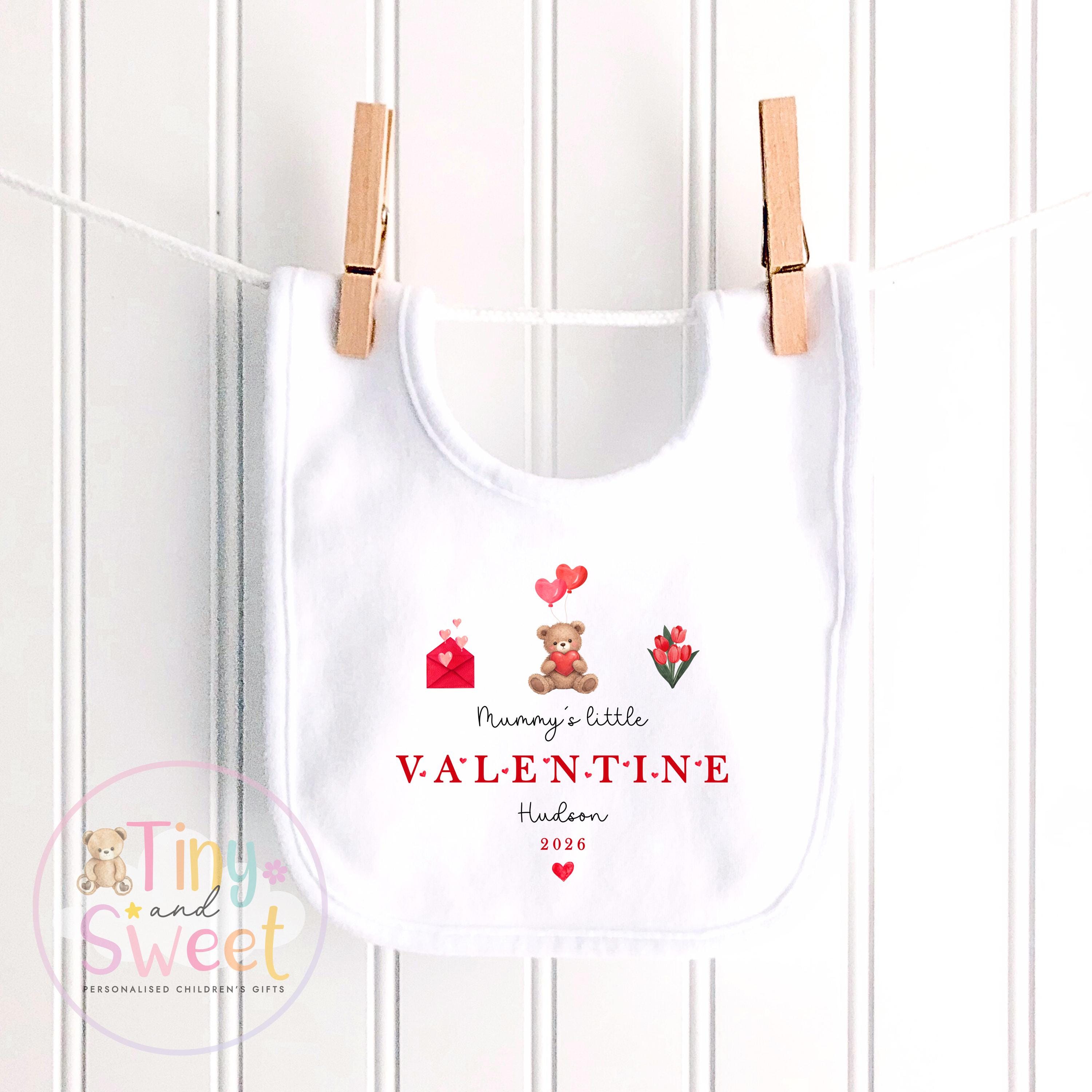 Mummy/Daddys Little Valentine Personalised Babygrow