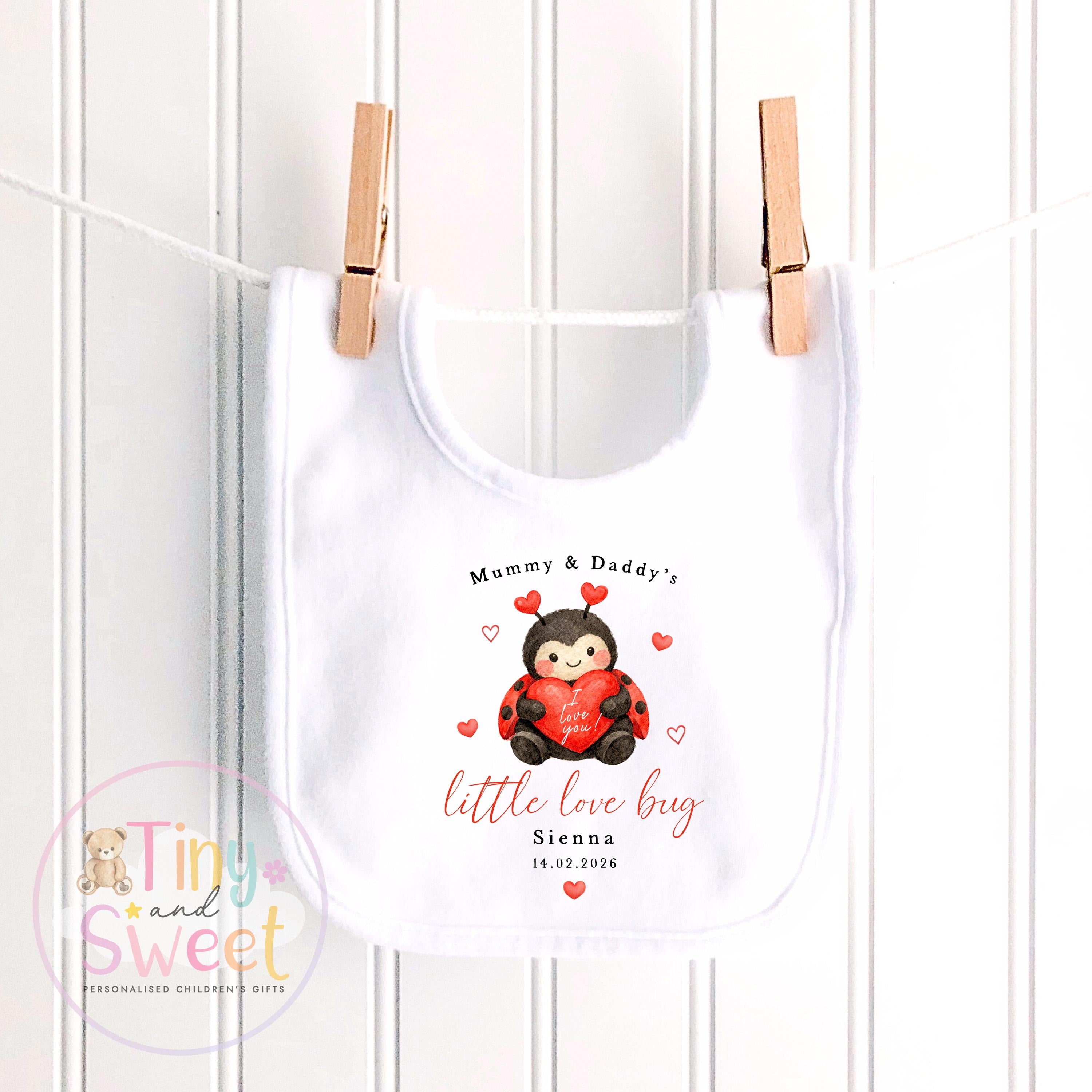 My First Valentines Day babygrow, 1st valentines day sleepsuit, 1st Valentines as My Daddy, New Dad Gift, Daddy Valentines