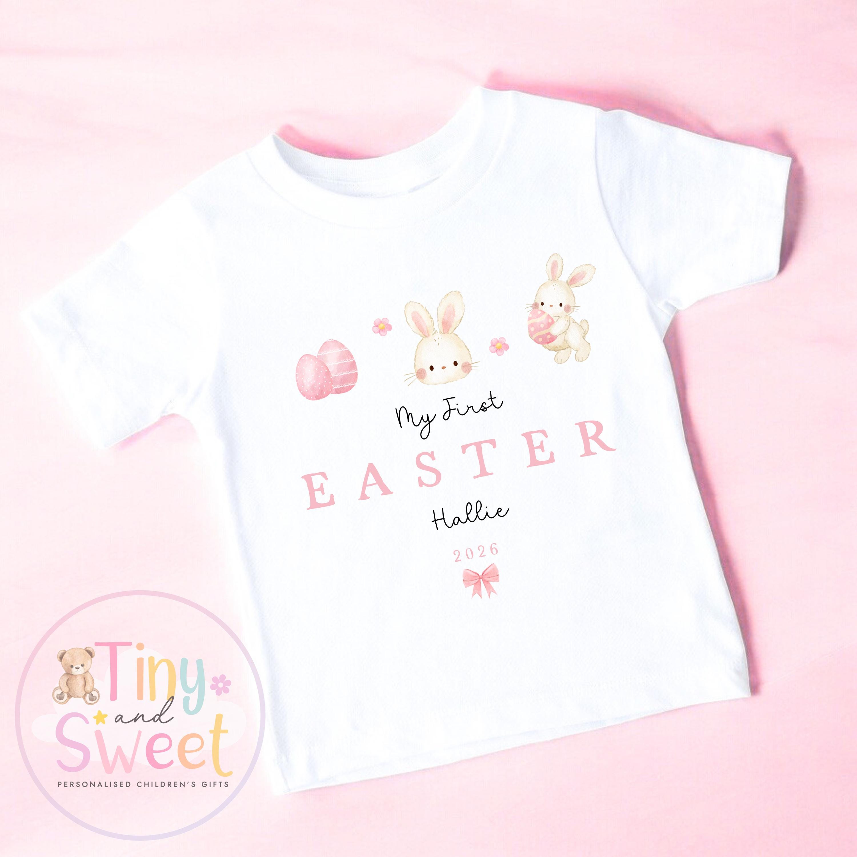My First Easter Baby T-Shirt, Bunny Outfit - Sleepsuit, Vest or Bib