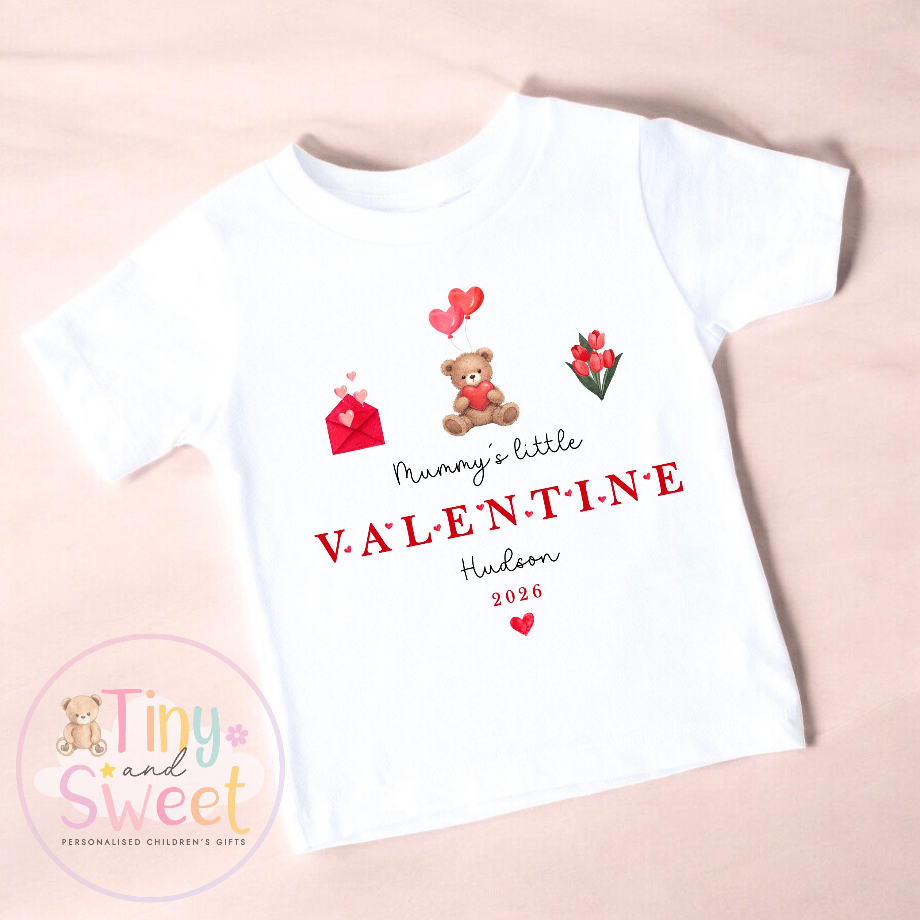 Mummy/Daddys Little Valentine Personalised Babygrow