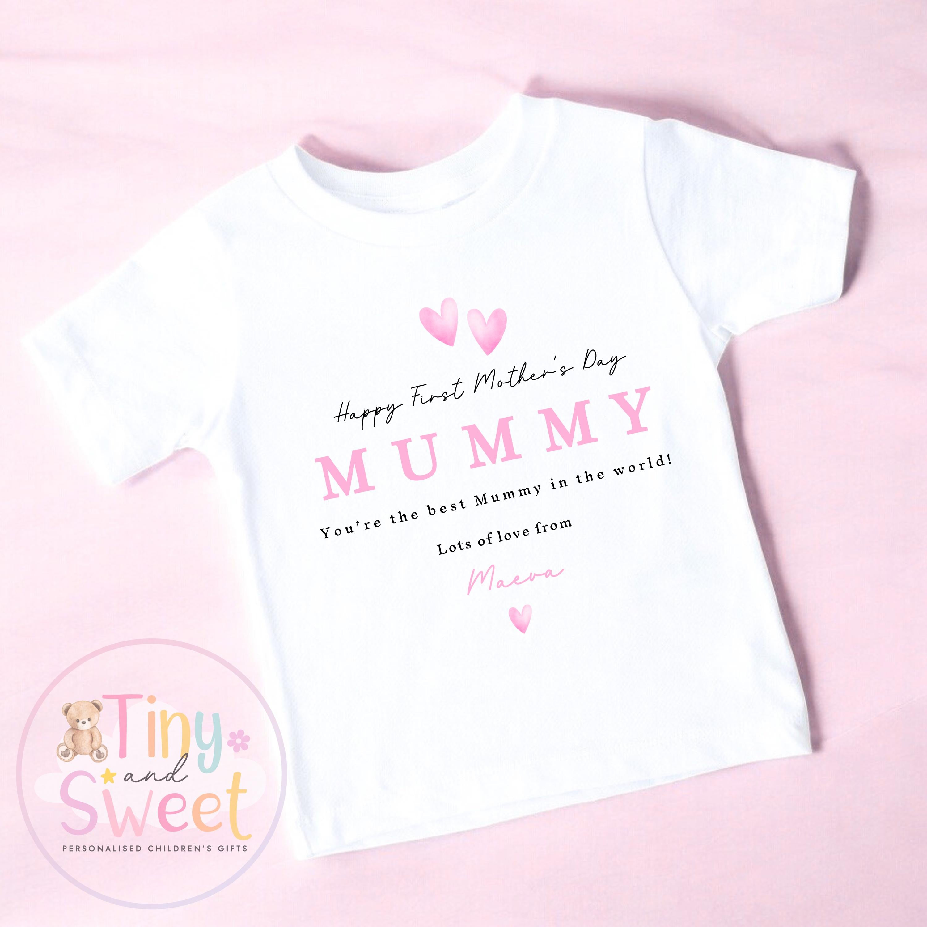 Mothers Day T Shirt, Mothers Day Babygrow, 1st Mothers Day as My Mummy, New Mum Gift, Mothers Day, Mum, Sleepsuit Babygrow Bodysuit