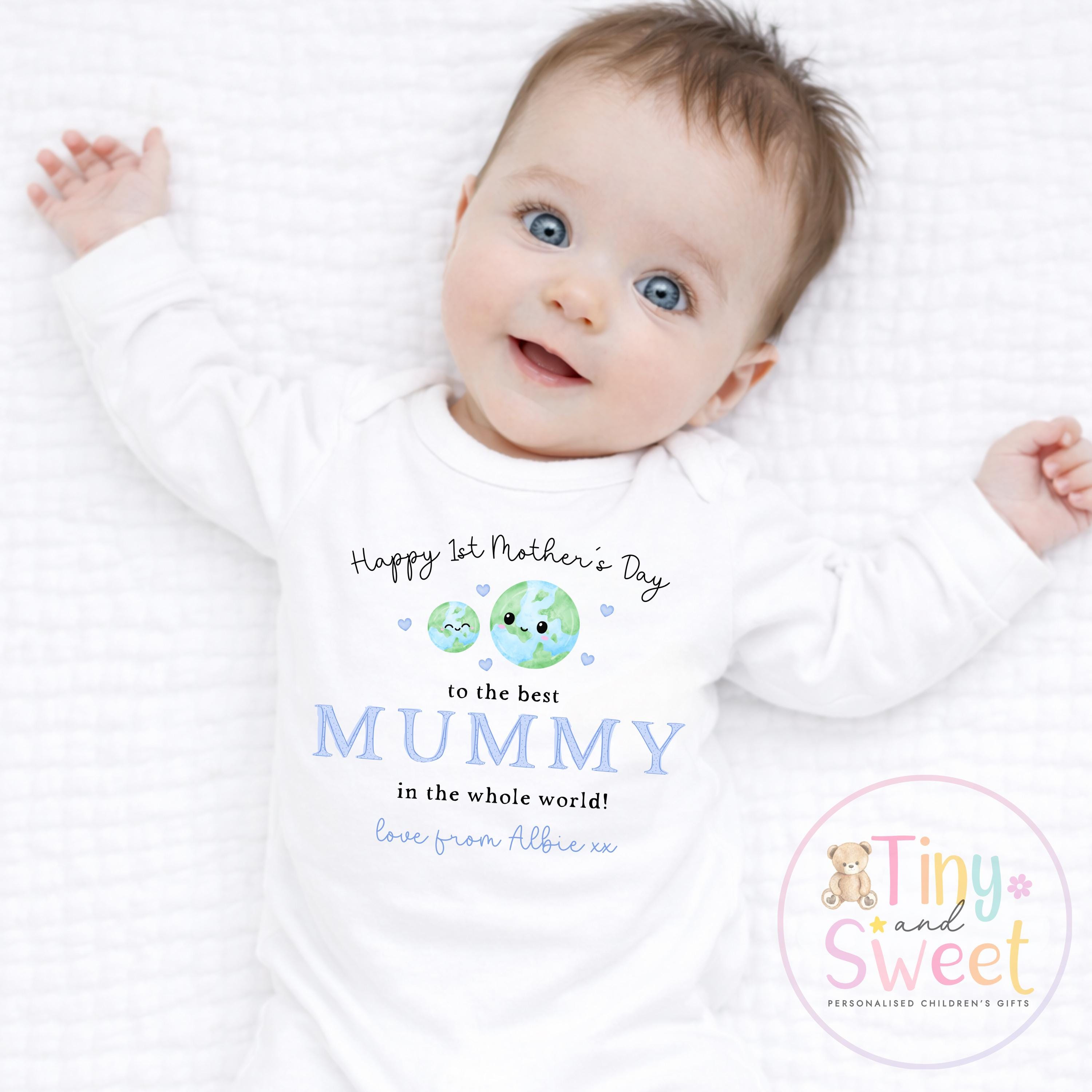Mothers Day T Shirt, Mothers Day Babygrow, 1st Mothers Day as My Mummy, New Mum Gift, Mothers Day, Mum, Sleepsuit Babygrow Bodysuit