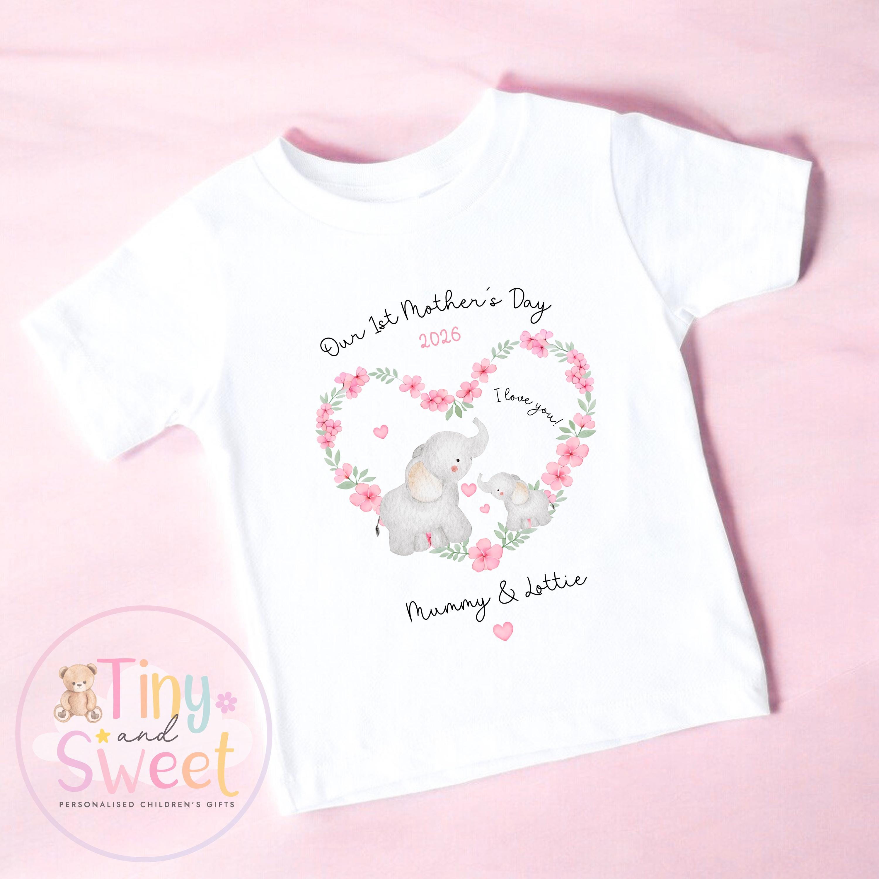 Mothers Day Sleepsuit, 1st Mothers Day as My Mummy, New Mum Gift, Mothers Day, Mum, Sleepsuit Babygrow Bodysuit Mommy Babybgrow