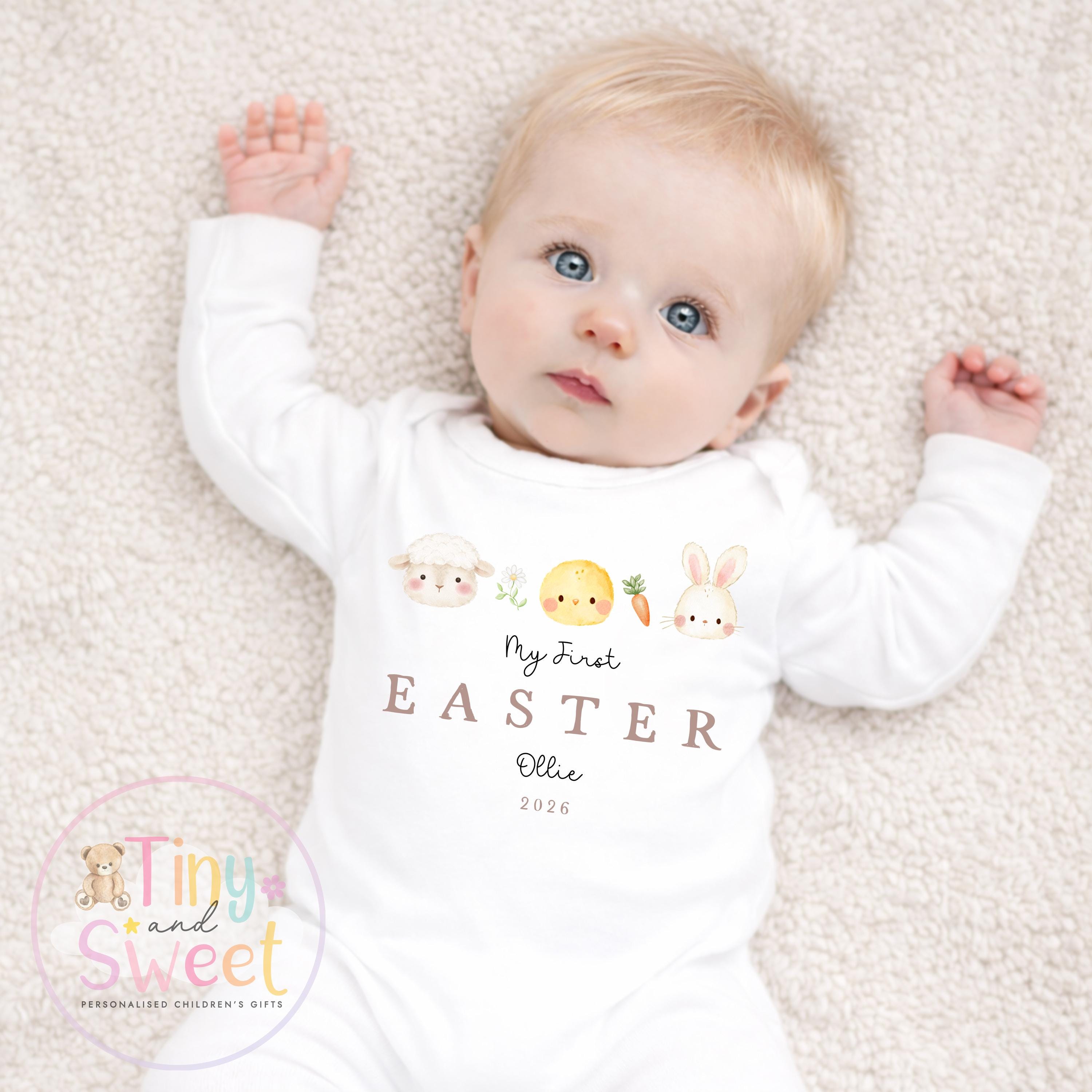 My First Easter Baby Sleepsuit, Cotton Outfit