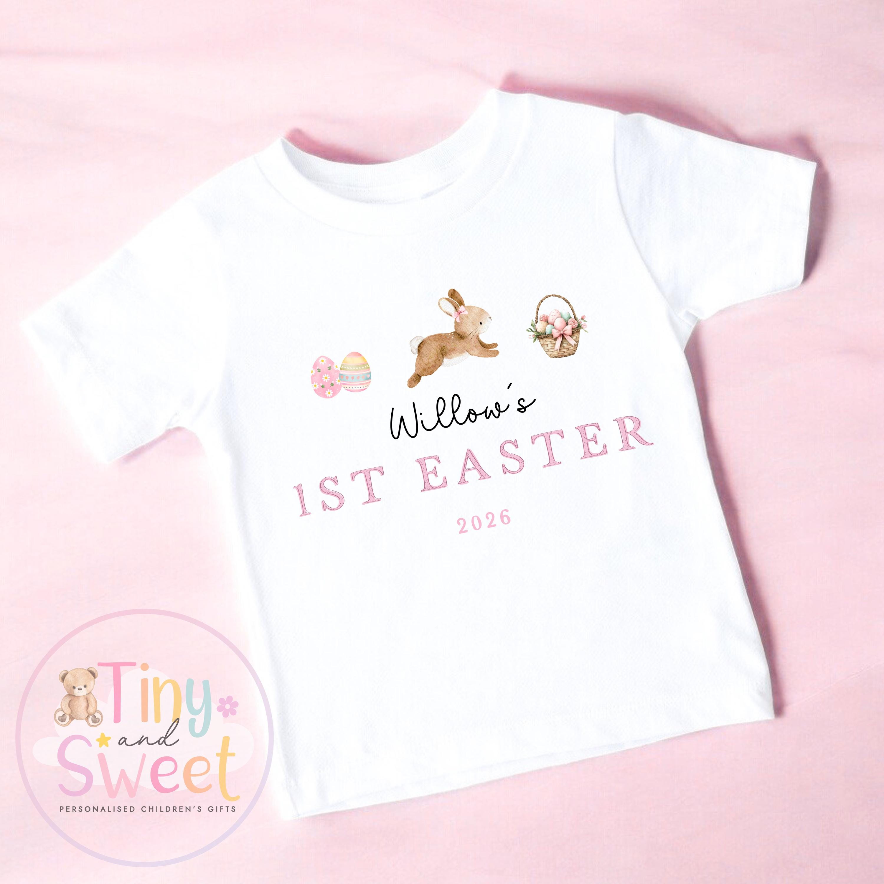 Easter T Shirt, Easter Sleepsuit, My 1st Easter, My First Easter, Babies first Easter sleepsuit, Easter baby outfit, New baby gift