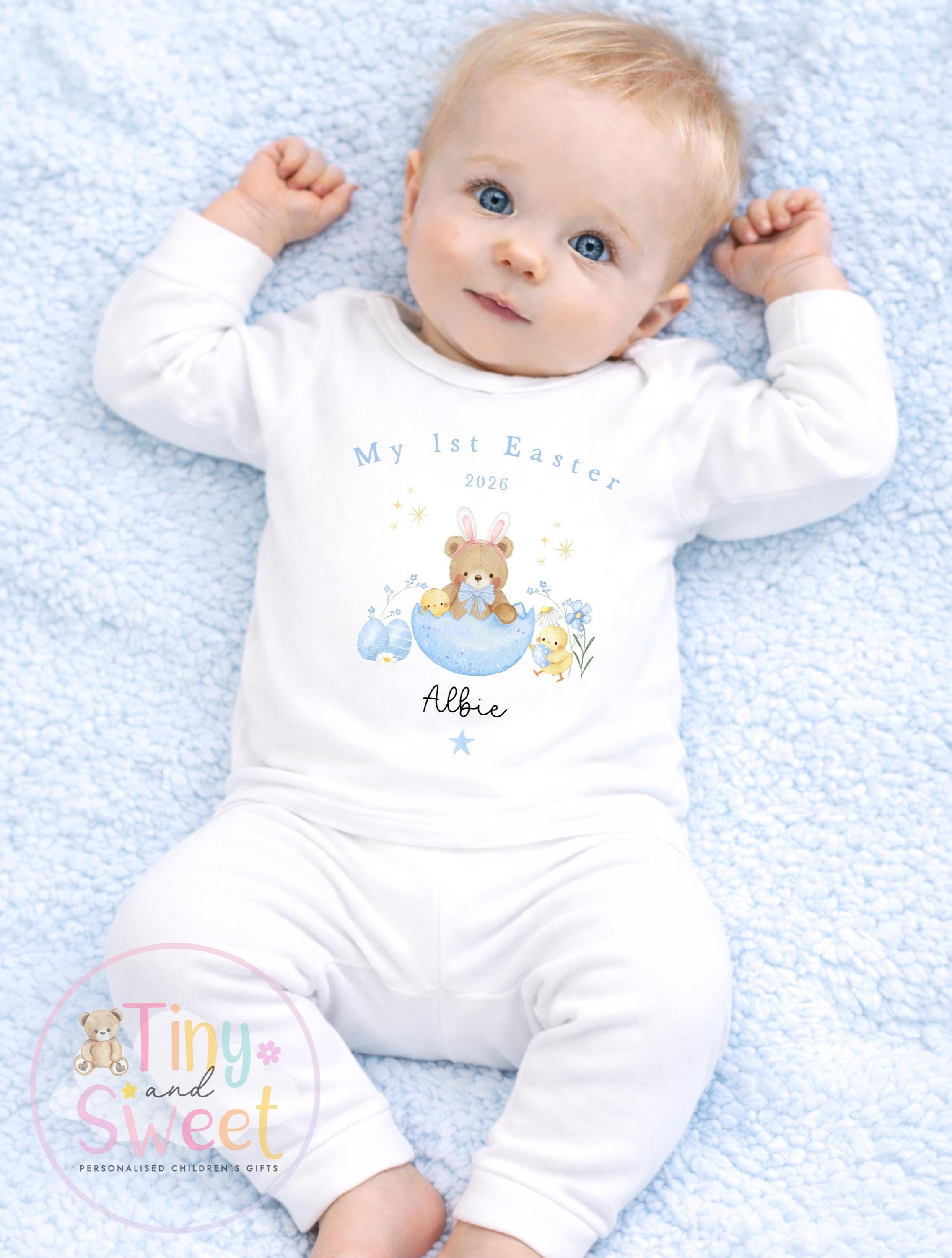 My First Easter Teddy Bear Pyjamas - 1st Easter Baby Pjs