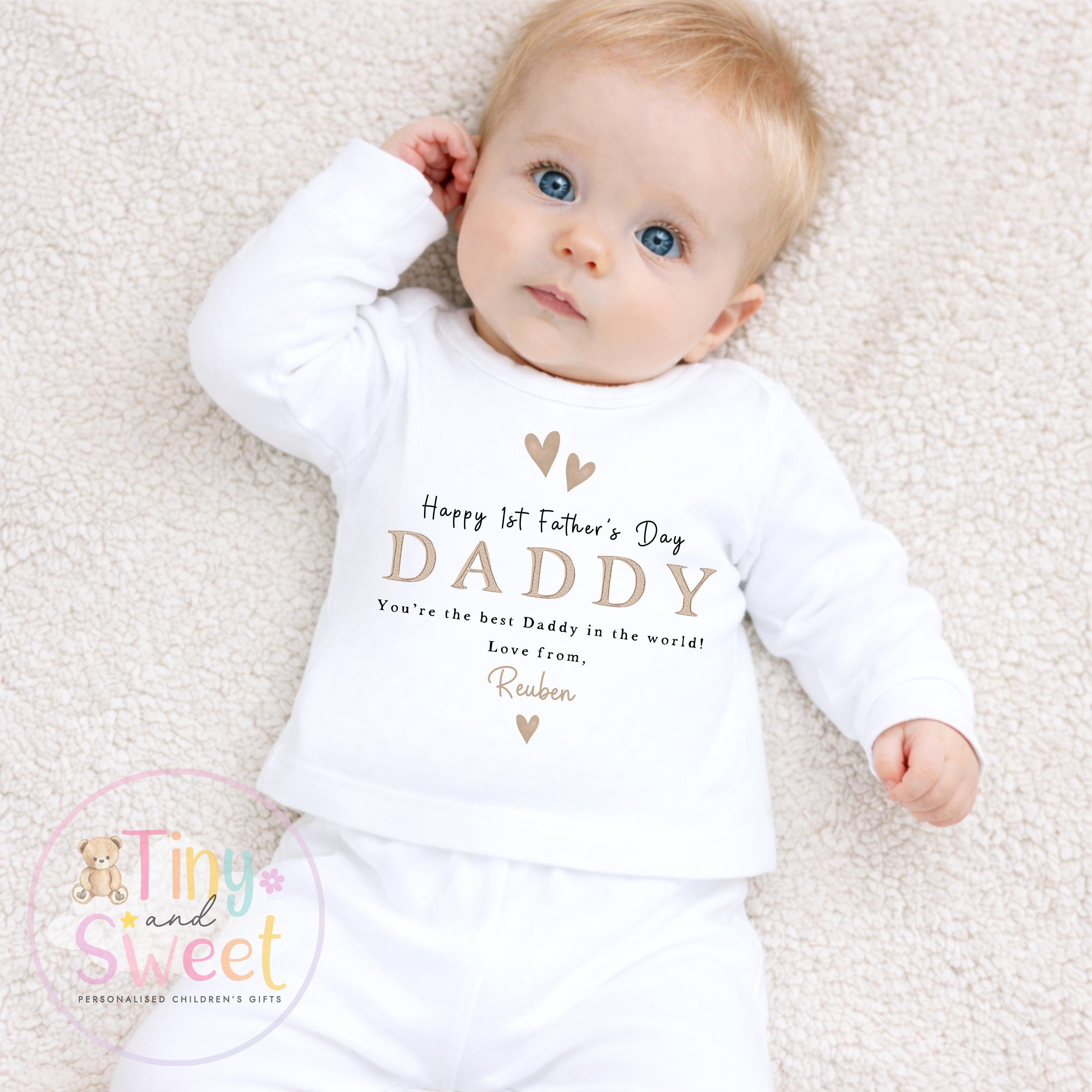 Fathers Day T Shirt, Fathers Day Sleepsuit, New Dad Gift, Fathers Day Babygrow, 1st Fathers Day, Fathers Day Surprise, Fathers day Toddler