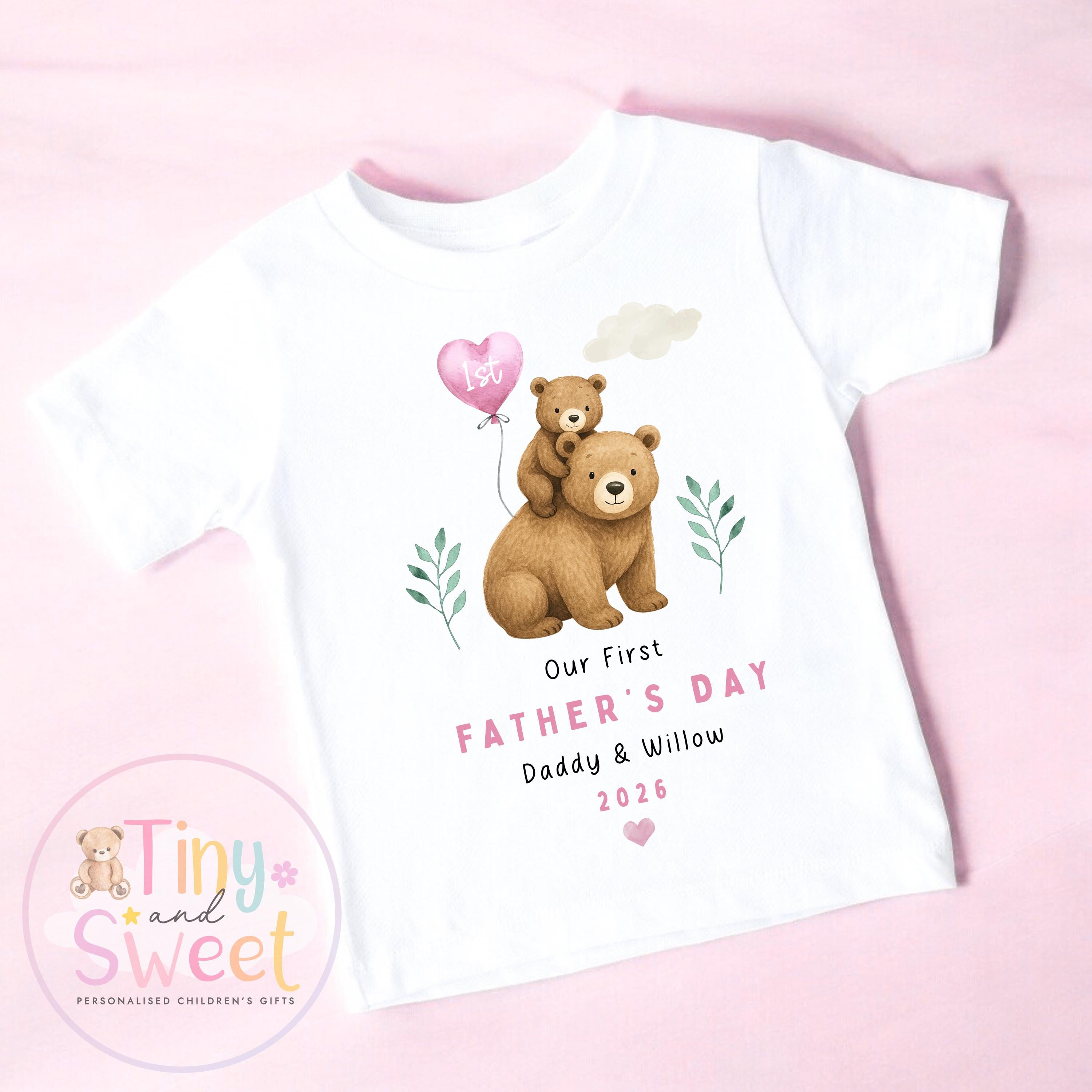 Fathers Day Sleepsuit, Bears 1st Fathers Day As My Daddy, New Dad Gift, Fathers Day, 1st Fathers Day Babygrow, Sleepsuit Babygrow Bodysuit