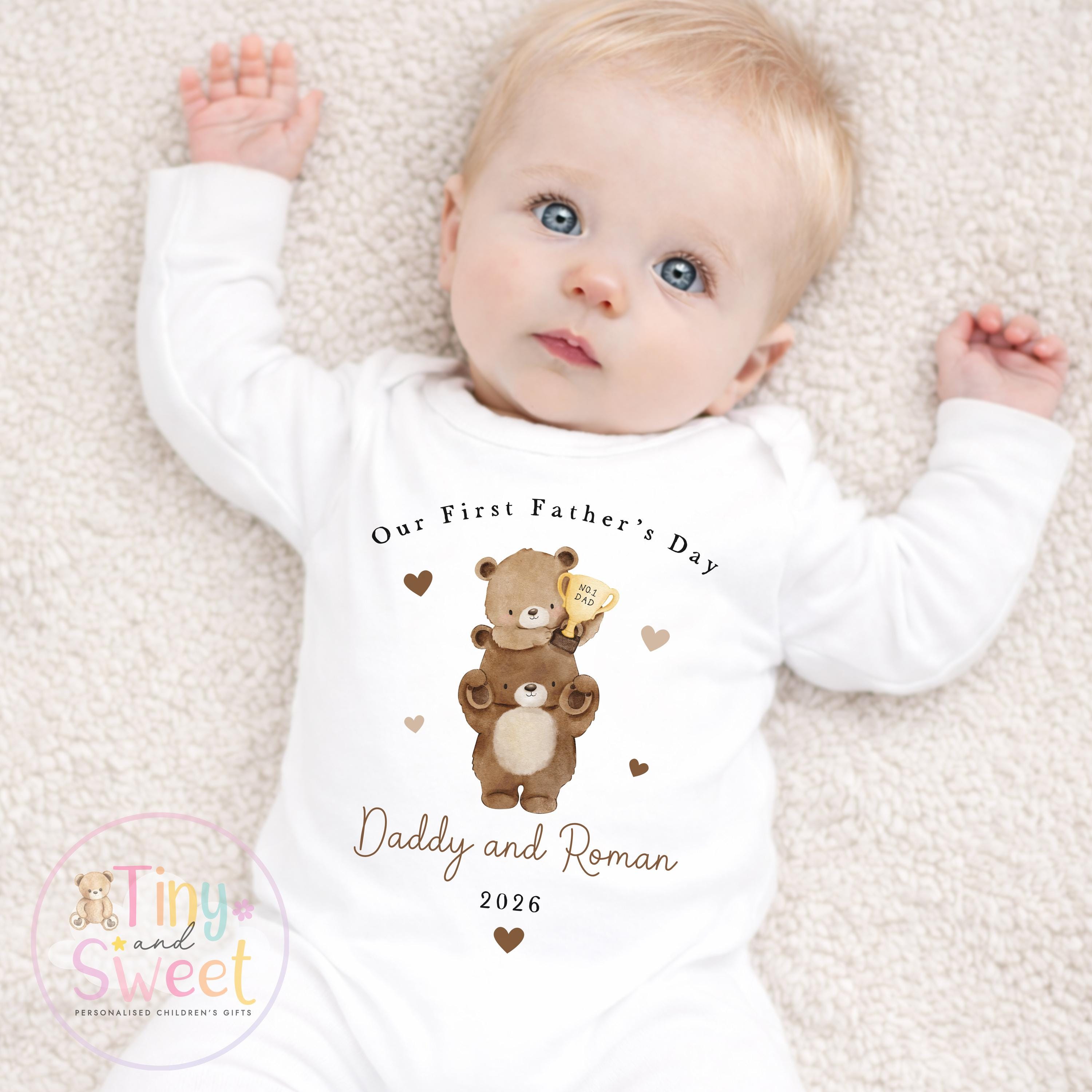 Fathers Day T Shirt, Fathers Day Sleepsuit, New Dad Gift, Fathers Day Babygrow, 1st Fathers Day, Fathers Day Surprise, Fathers day Toddler