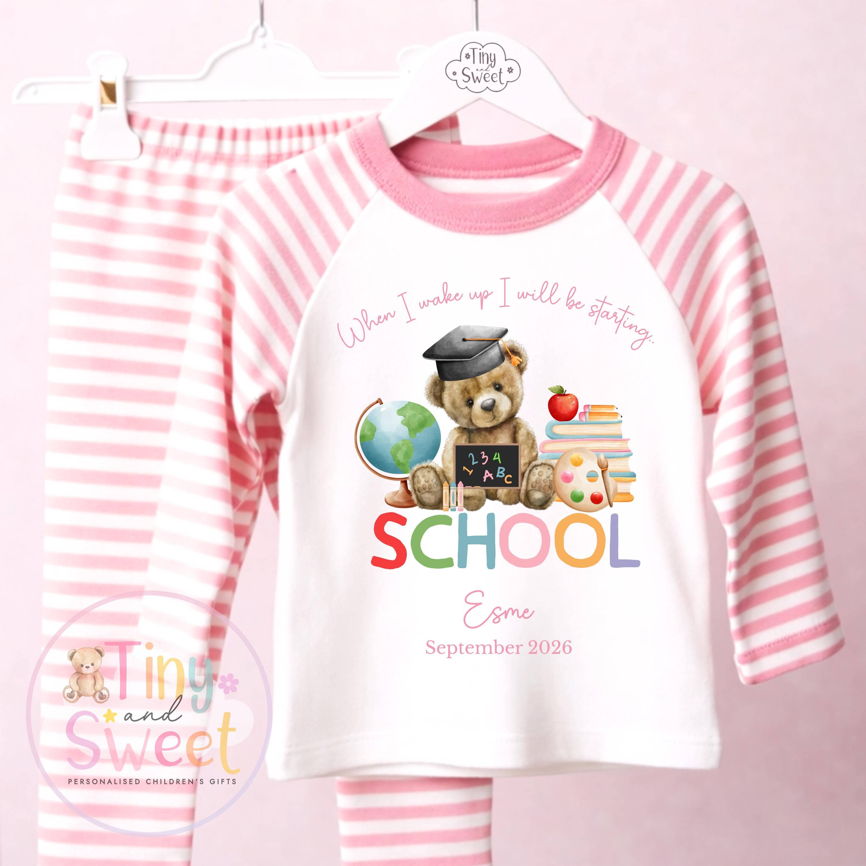 Starting School Personalised Pyjamas, When I Wake Up i&