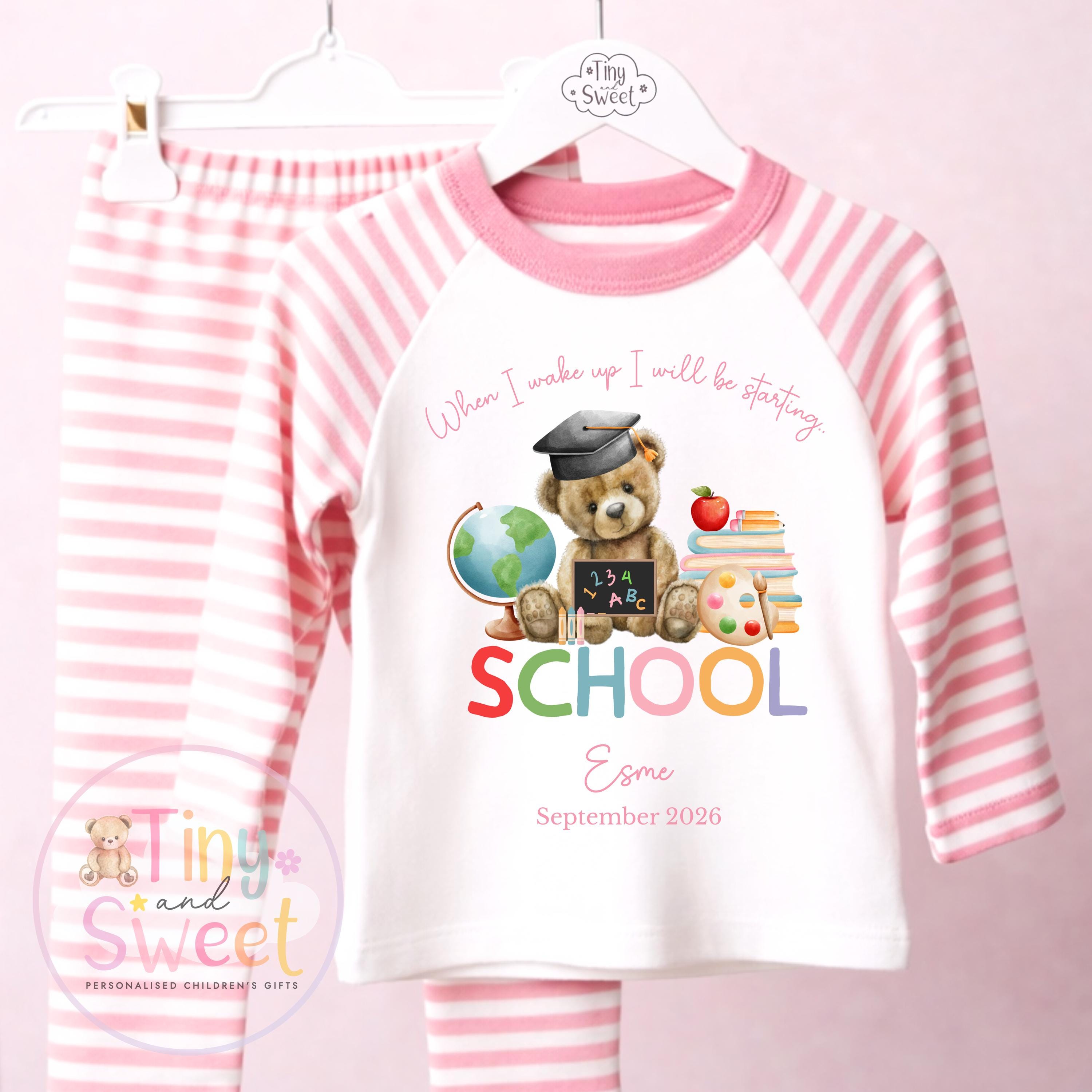 Starting School Personalised Pyjamas, When I Wake Up i&