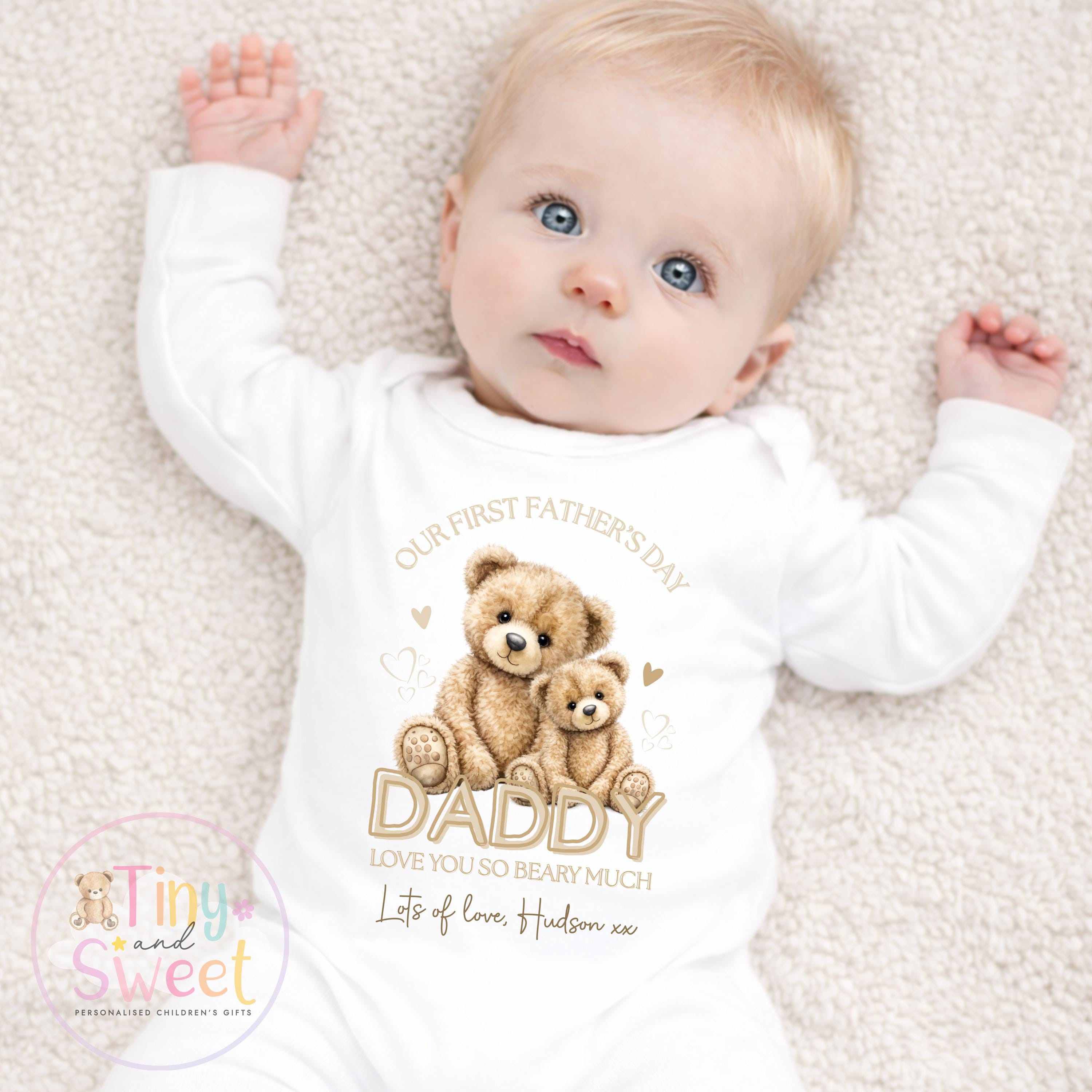 Fathers Day Sleepsuit, Fathers Day T Shirt, New Dad Gift, Fathers Day Babygrow, 1st Fathers Day, Fathers Day Surprise, Fathers day Toddler