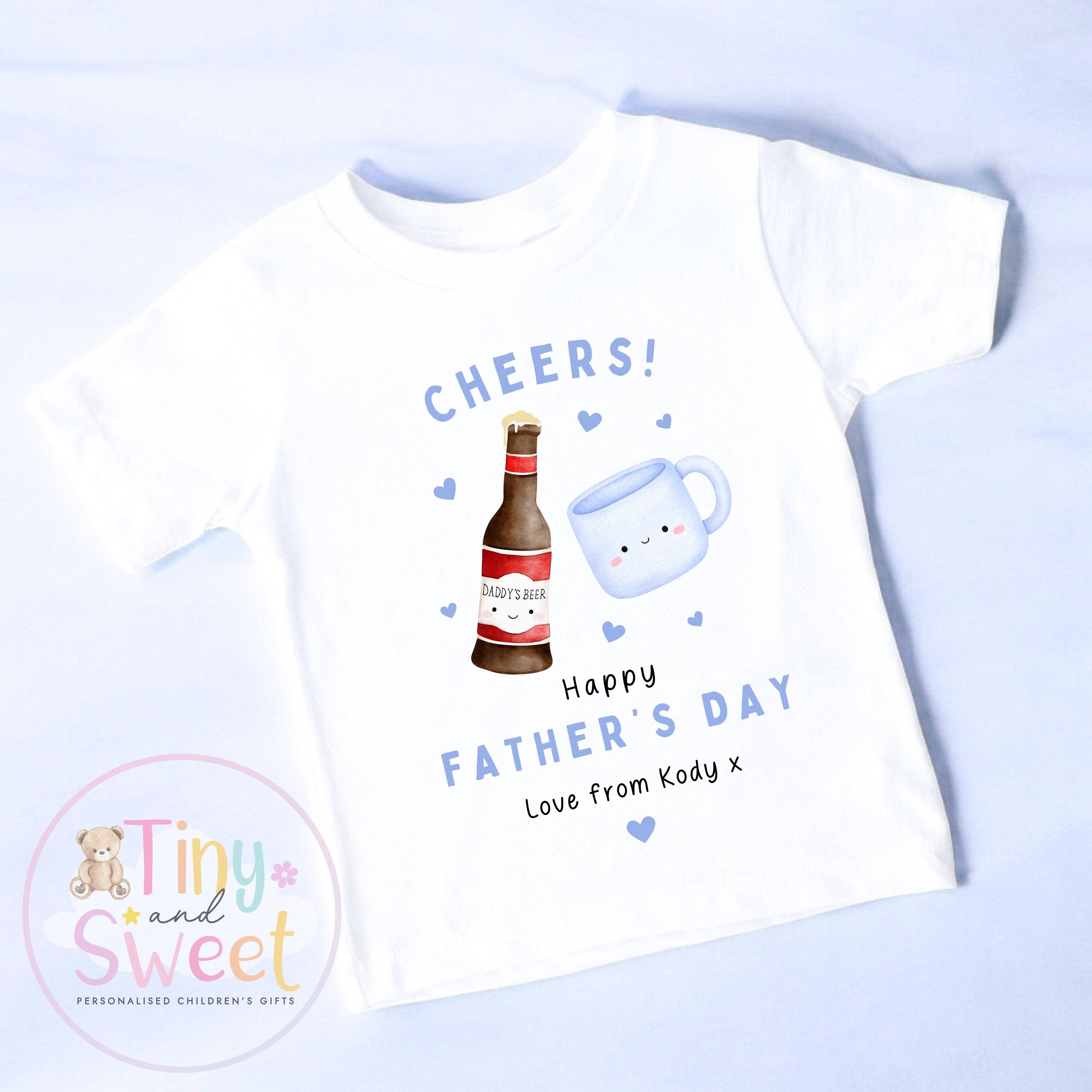 Fathers Day T Shirt, New Dad Gift, Fathers Day Surprise, Fathers day Toddler Present, 100% Cotton Fathers Day Top, Cute Tee