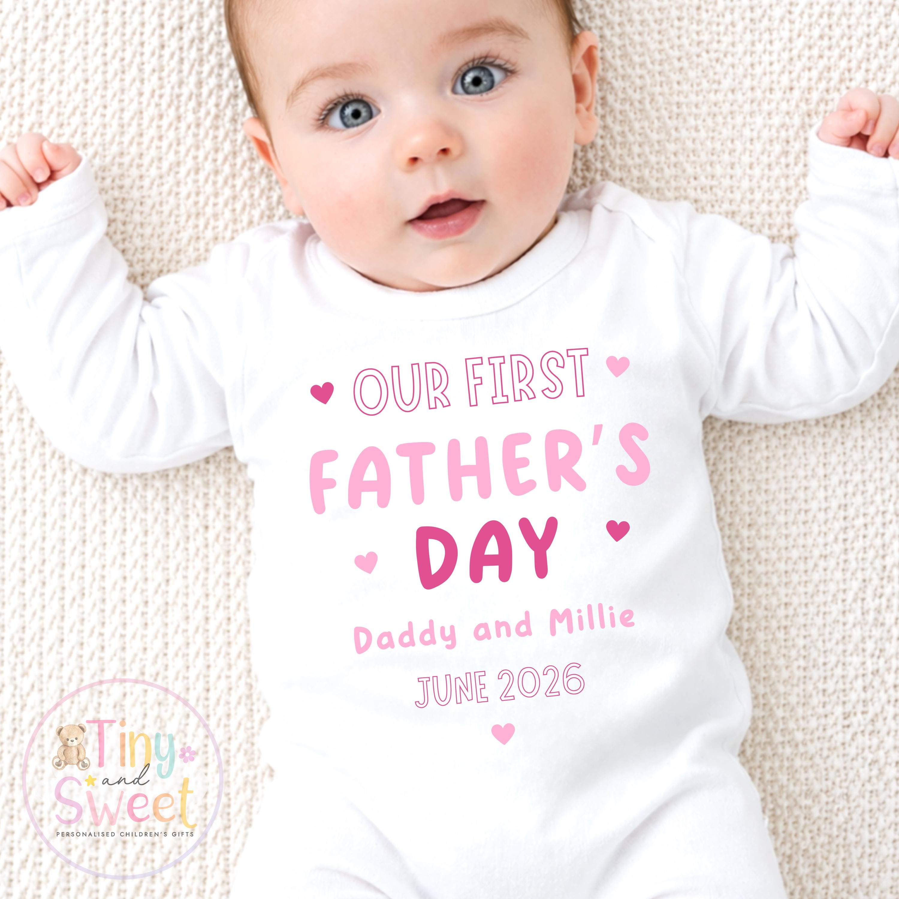 First Father’s Day Baby T Shirt, 1st Father’s Day as My Daddy Babygrow, New Dad Gift, Father’s Day Bodysuit, Baby Outfit
