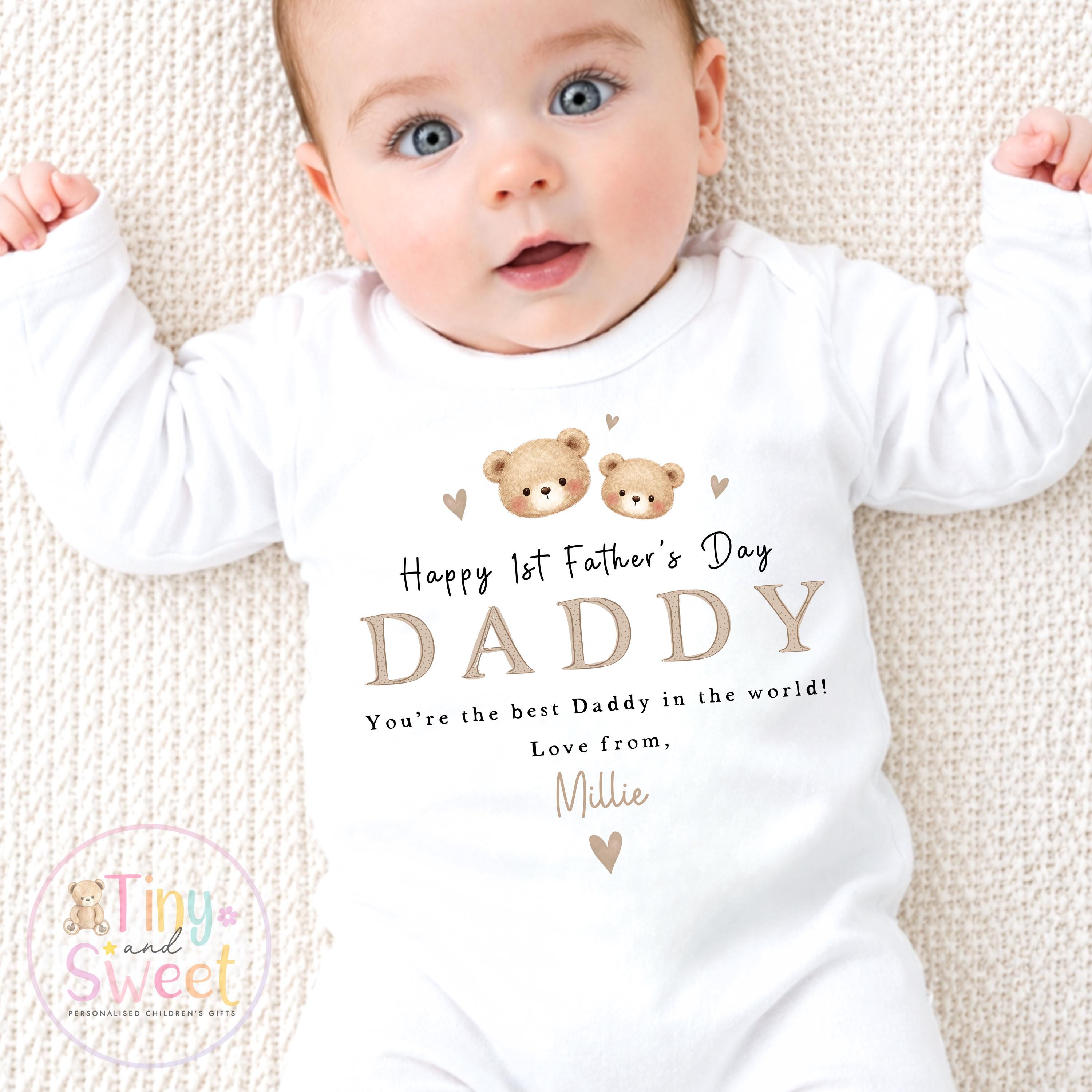 Fathers Day Sleepsuit, Fathers Day T Shirt, New Dad Gift, Fathers Day Babygrow, 1st Fathers Day, Fathers Day Surprise, Fathers day Toddler