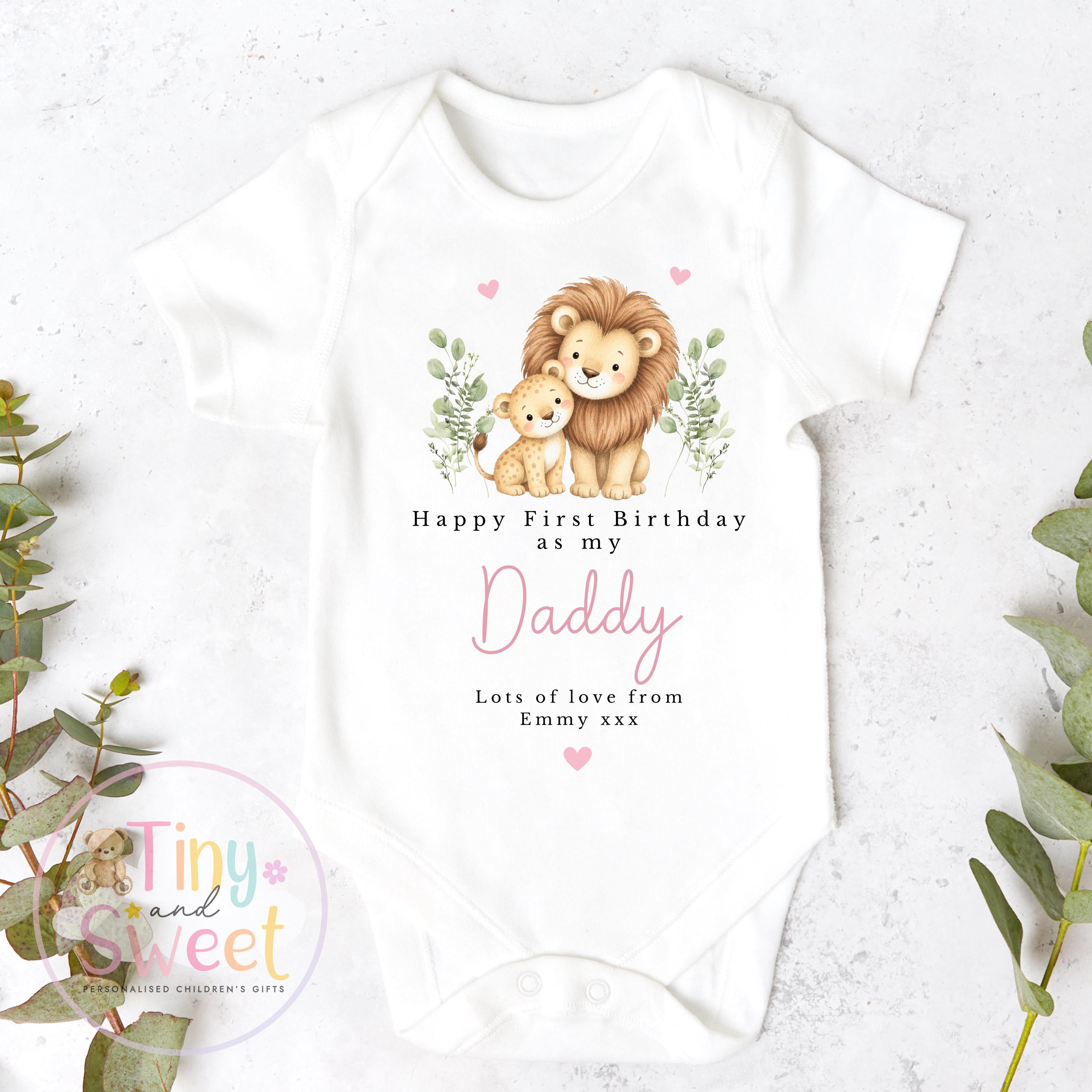 Happy Birthday Daddy, 1st Birthday as My Daddy, New Dad Gift, Dad Birthday, Daddy Birthday, Sleepsuit Babygrow Bodysuit Dad Birthday
