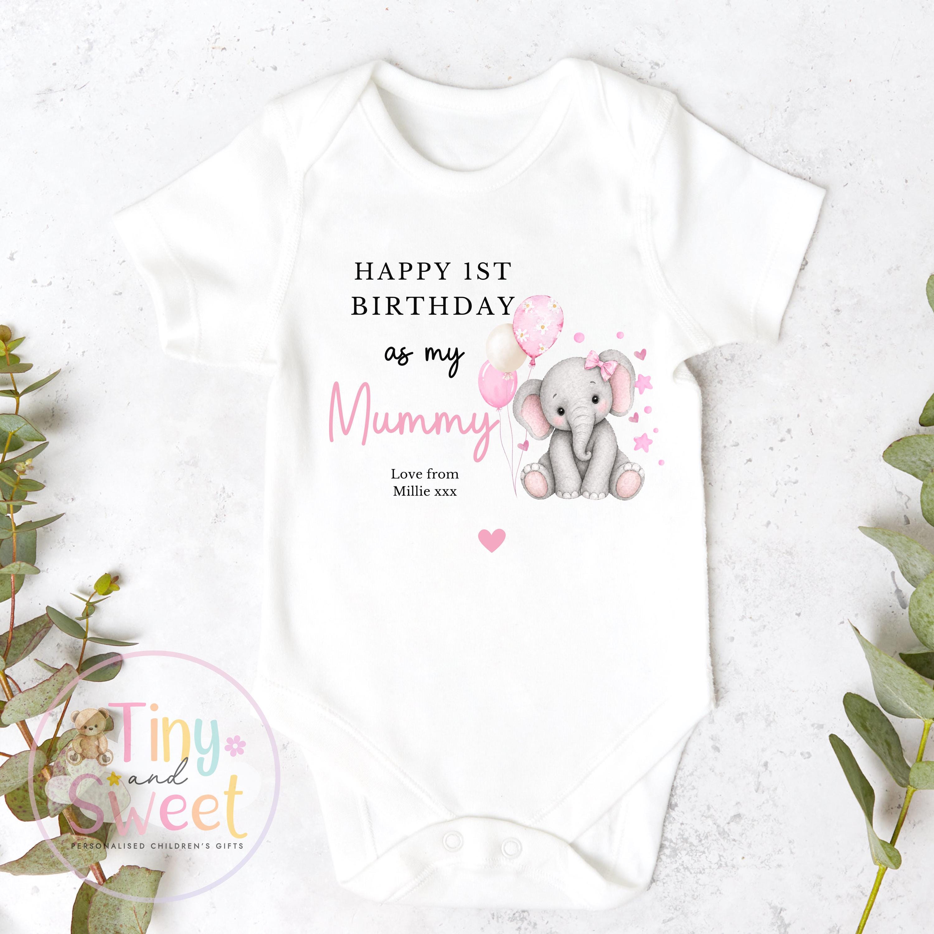 Happy Birthday Mummy, 1st Birthday as My Mummy, New Mum Gift, Mum Birthday, Mummy Birthday, Sleepsuit Babygrow T Shirt Mum Birthday