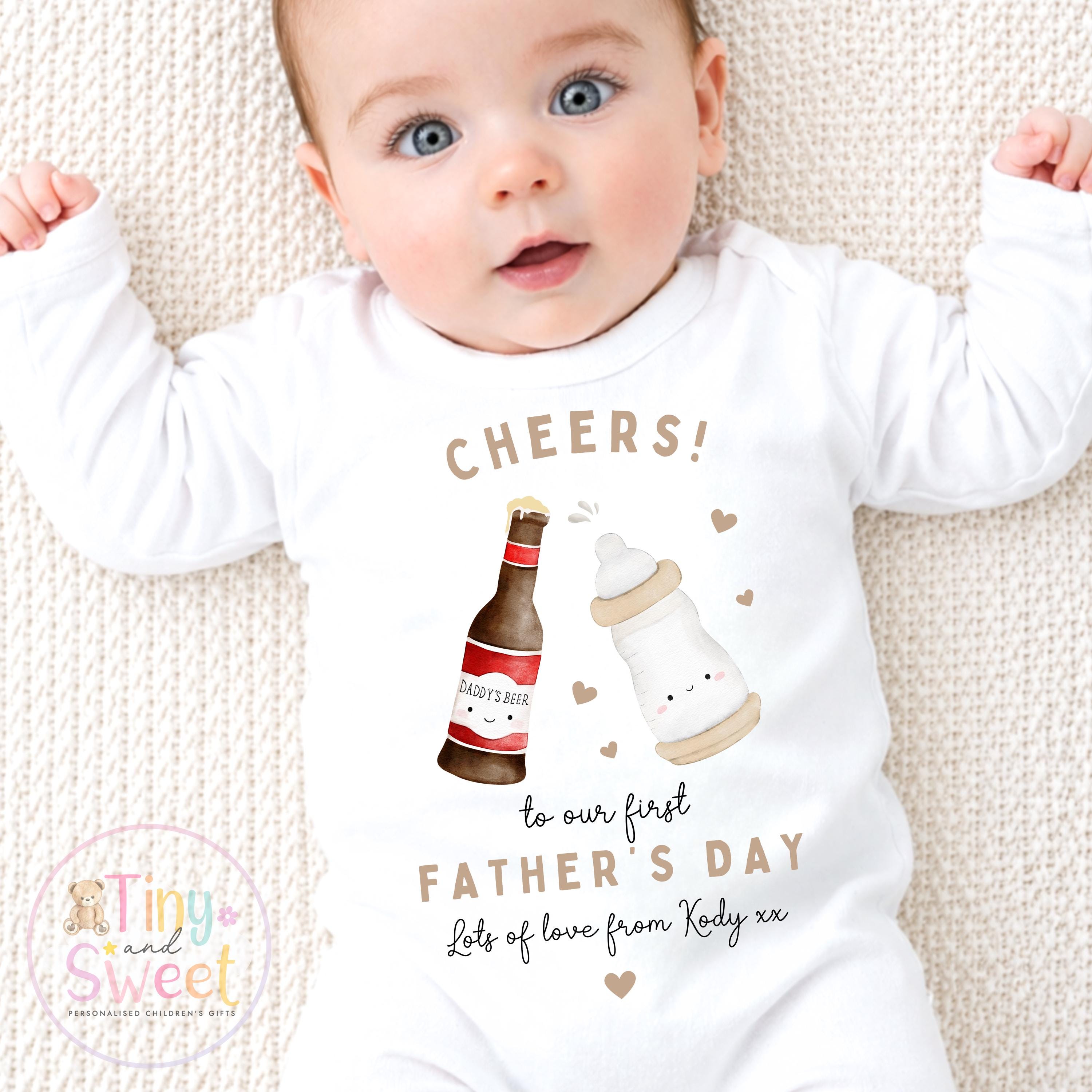 First Father’s Day Baby T Shirt, 1st Father’s Day as My Daddy Babygrow, New Dad Gift, Father’s Day Bodysuit, Baby Outfit