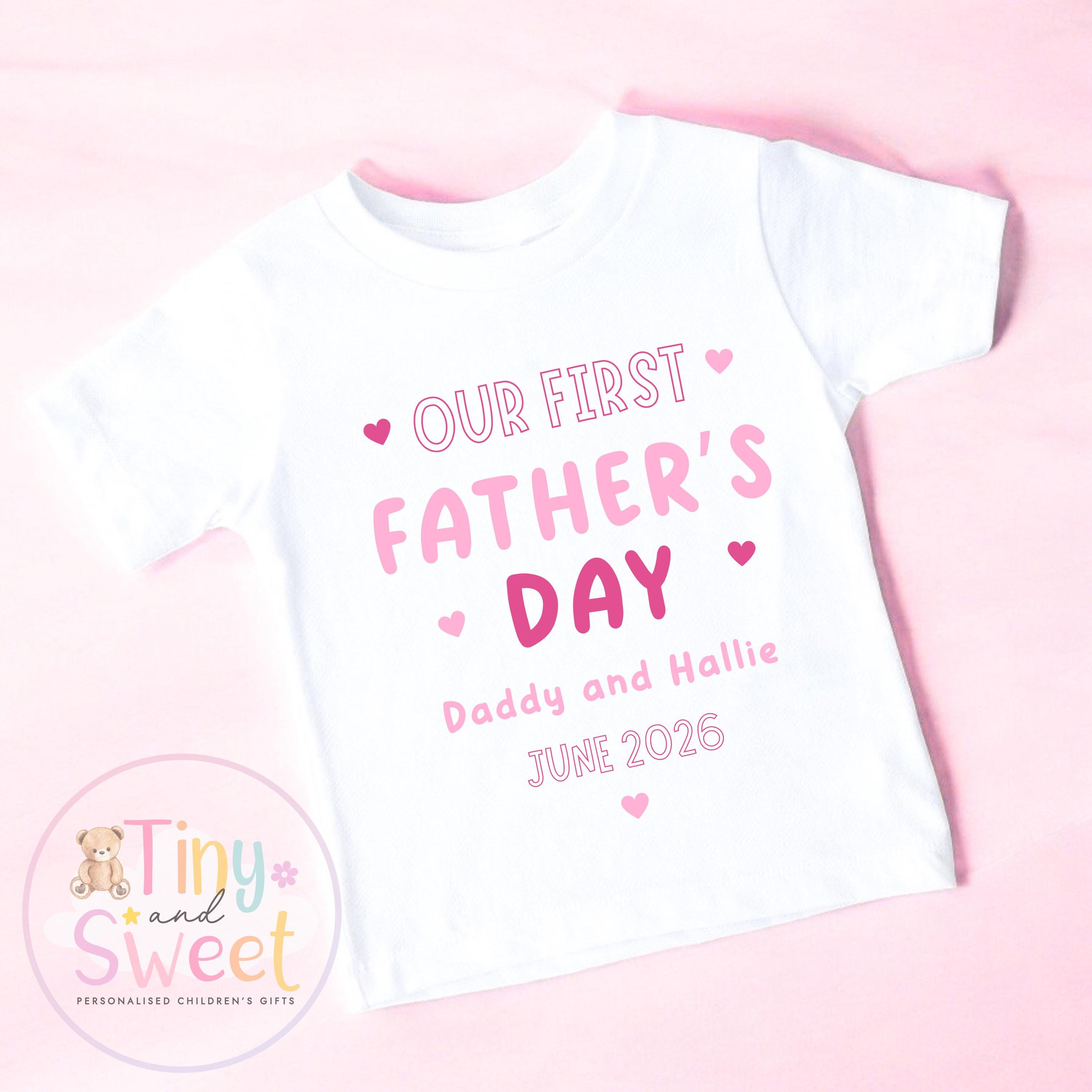 First Father’s Day Baby T Shirt, 1st Father’s Day as My Daddy Babygrow, New Dad Gift, Father’s Day Bodysuit, Baby Outfit