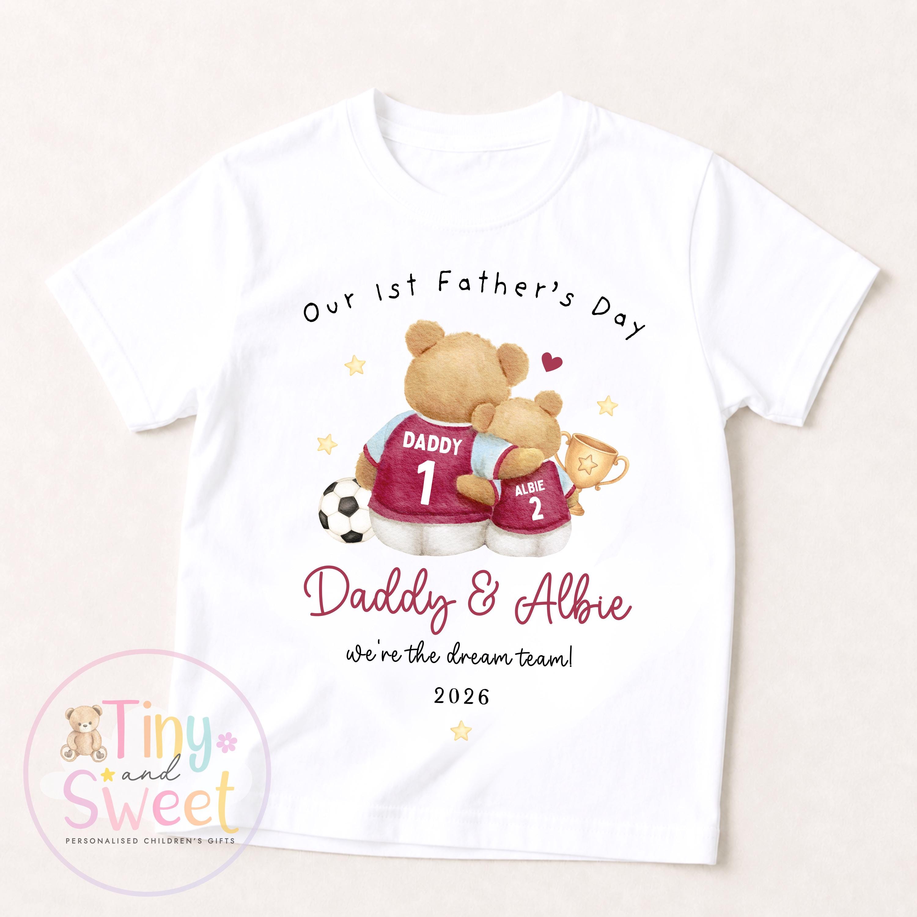 First Father’s Day Football Baby T Shirt, 1st Father’s Day as My Daddy Babygrow, New Dad Gift, Father’s Day Bodysuit, Baby Outfit