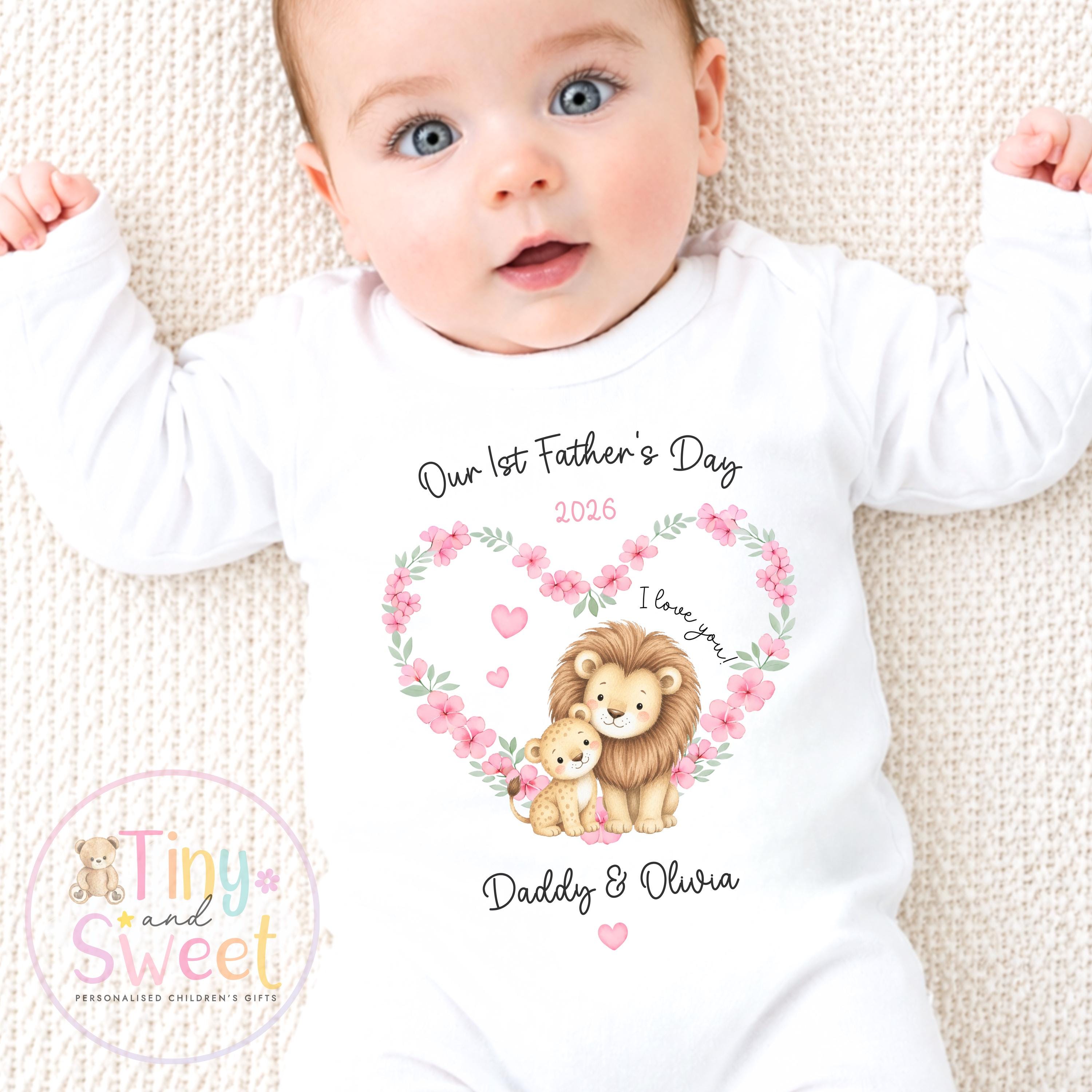 Fathers Day Sleepsuit, 1st Fathers Day as My Daddy, New Dad Gift, Fathers Day, Dad, Sleepsuit Babygrow Bodysuit Dada Babybgrow