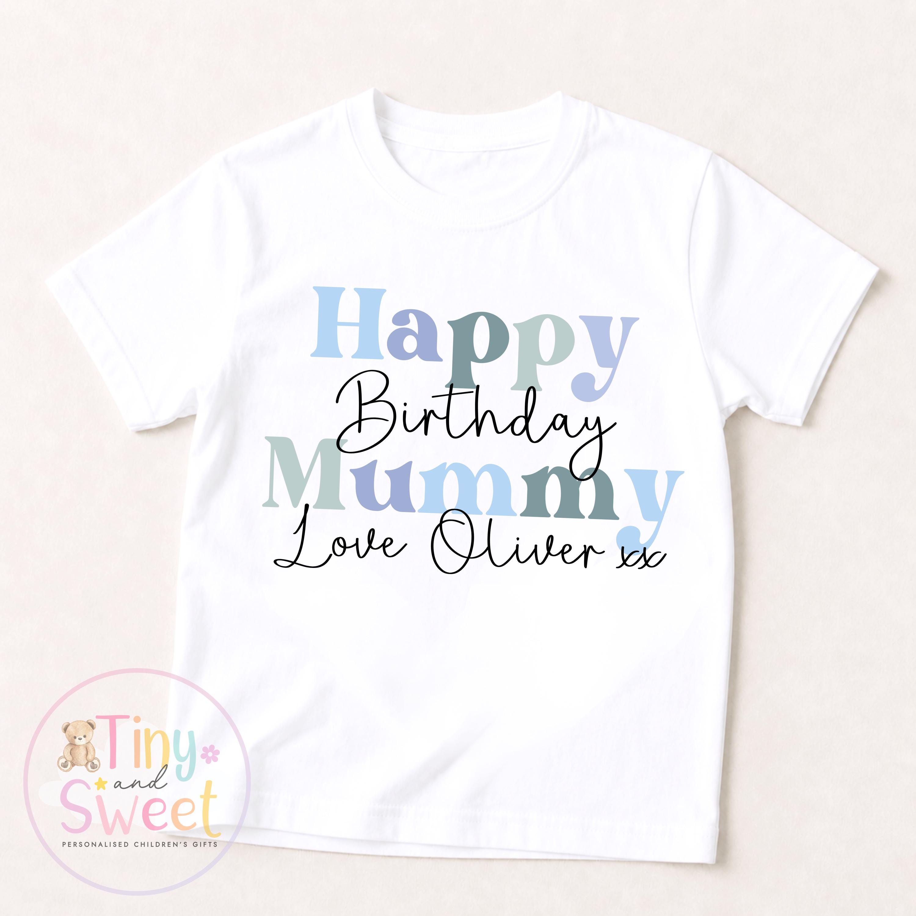 Personalised Mummy Birthday T-Shirt: Perfect Gift for New Mums, 1st Celebration, Toddler Tee