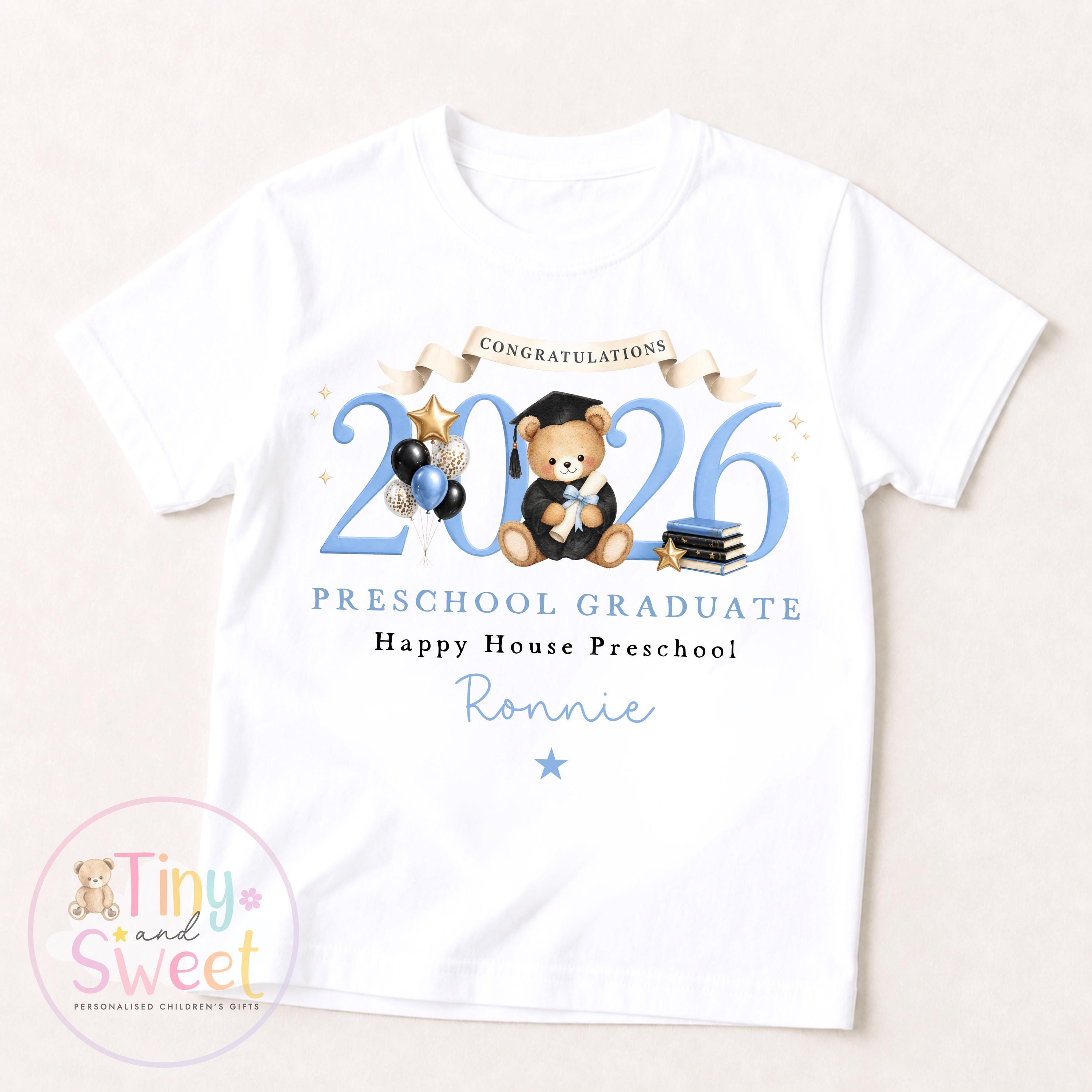 Personalised Nursery Graduation T Shirt