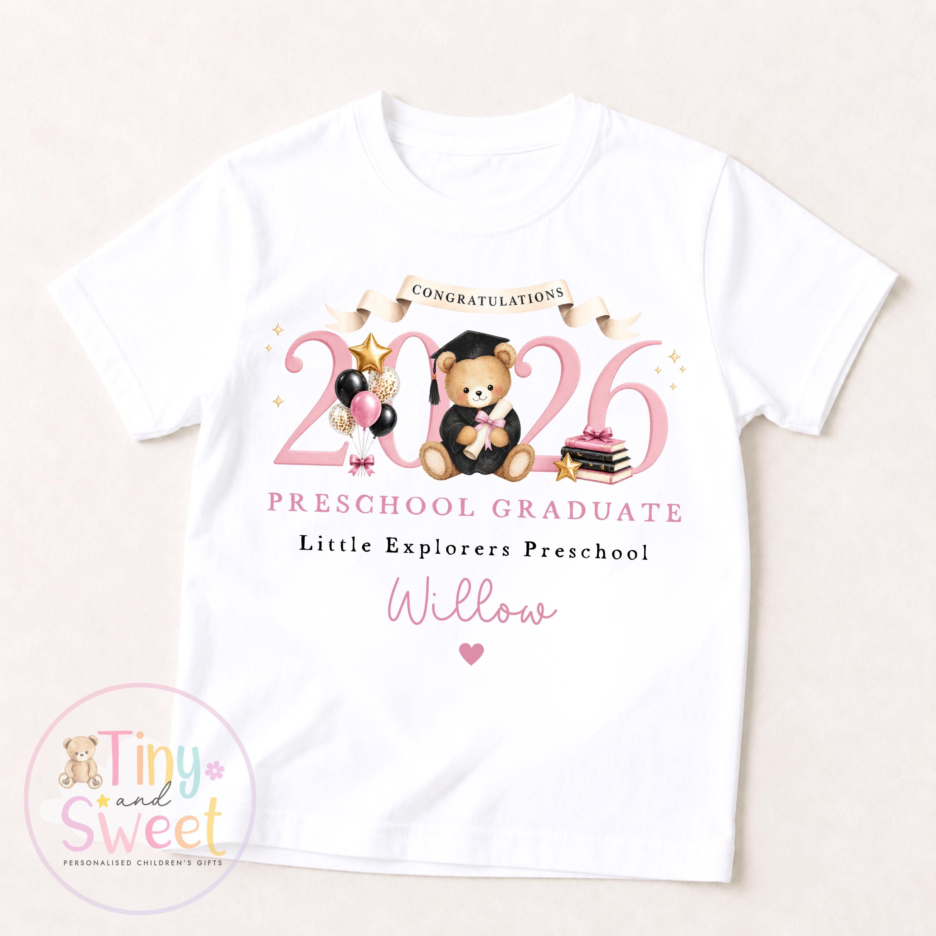 Personalised Nursery Graduation T Shirt