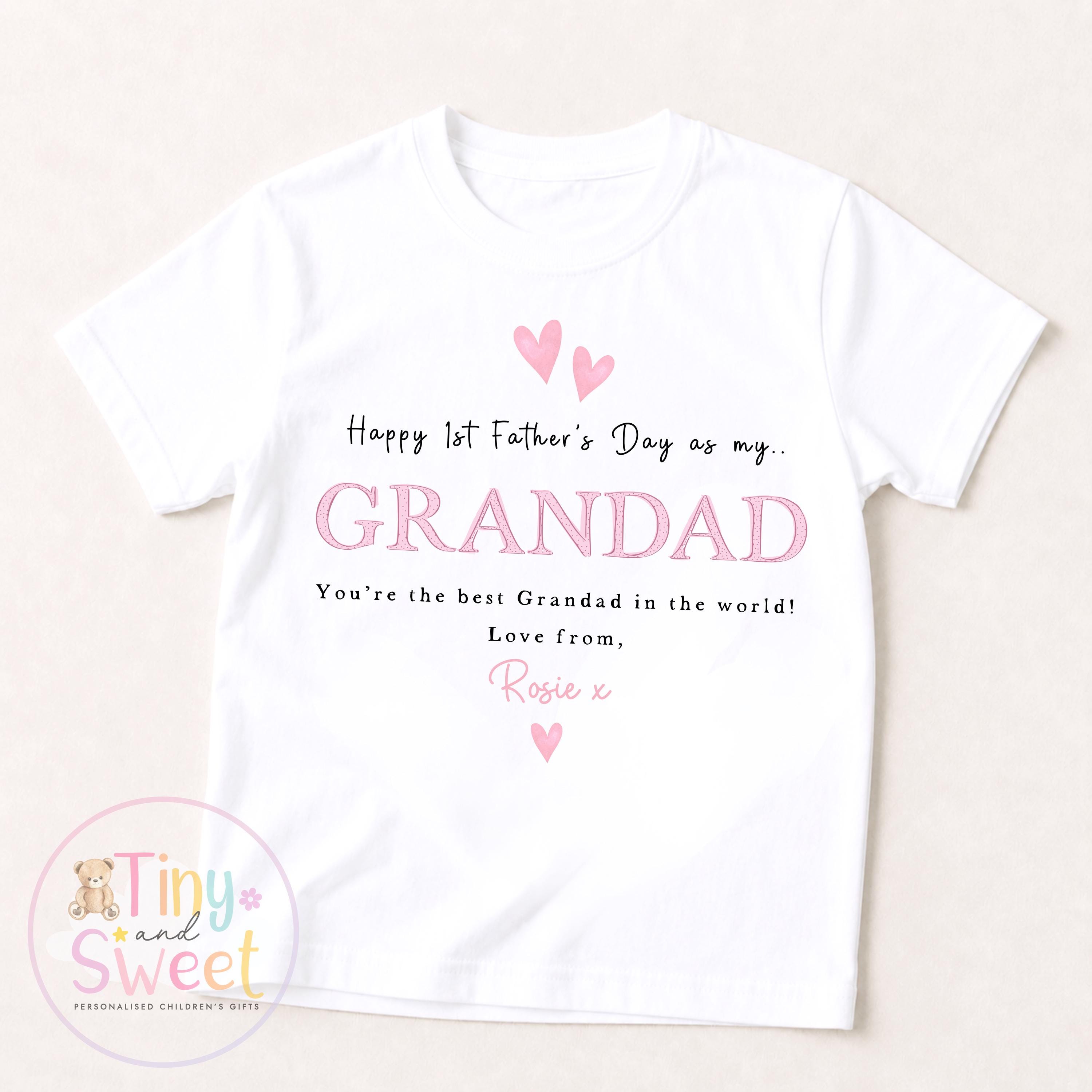Fathers Day Grandad Sleepsuit, 1st Fathers Day As My Grandad, New Grandad Gift, Fathers Day, 1st Fathers Day Babygrow, Sleepsuit Babygrow