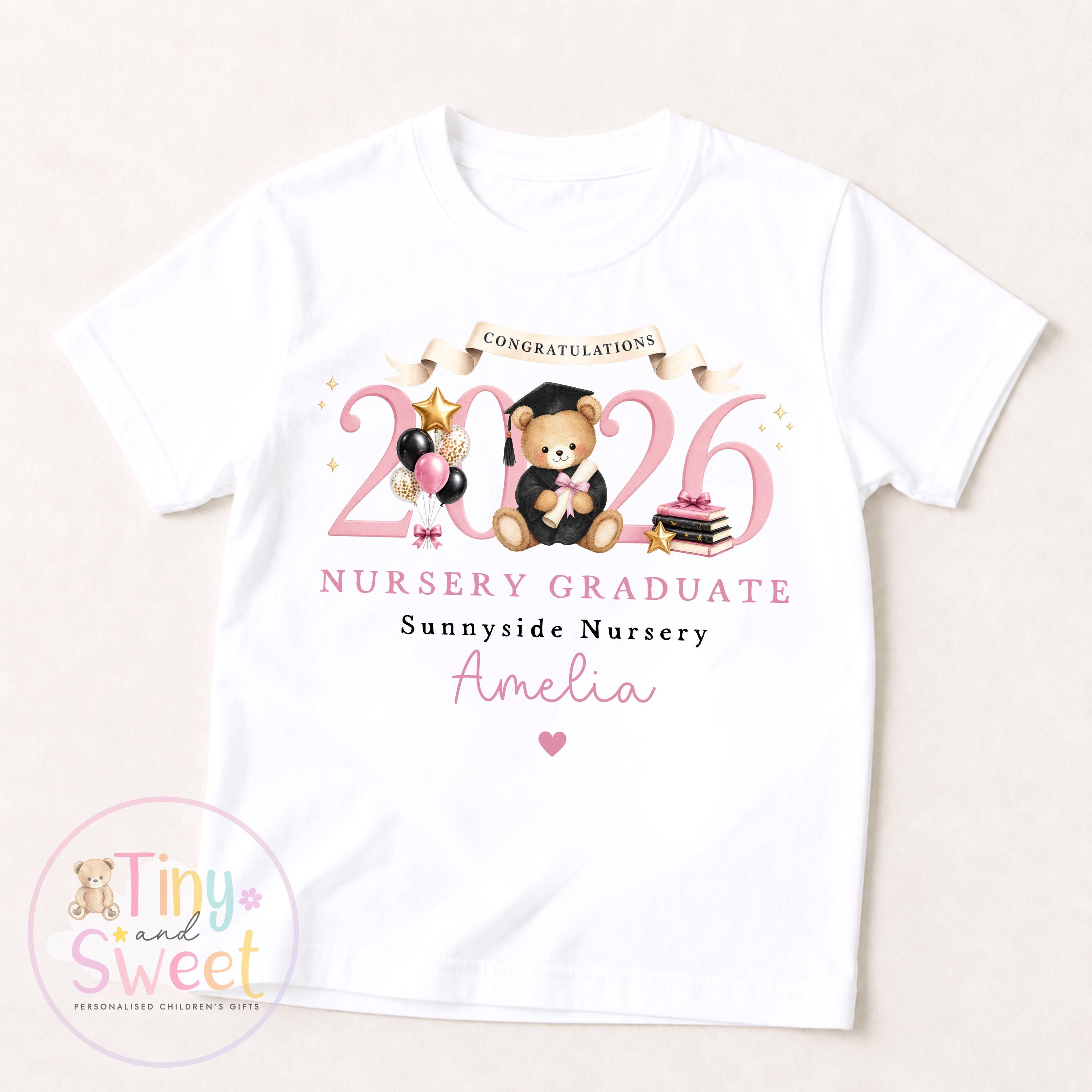 Personalised Nursery Graduation T Shirt