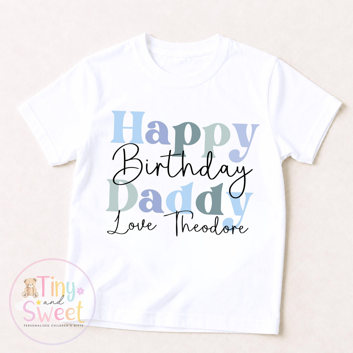 Happy Birthday Daddy T Shirt, Daddy birthday Gift, New Dad Gift, Daddys birthday, 1st birthday as my daddy, Toddler Daddy Birthday Tee