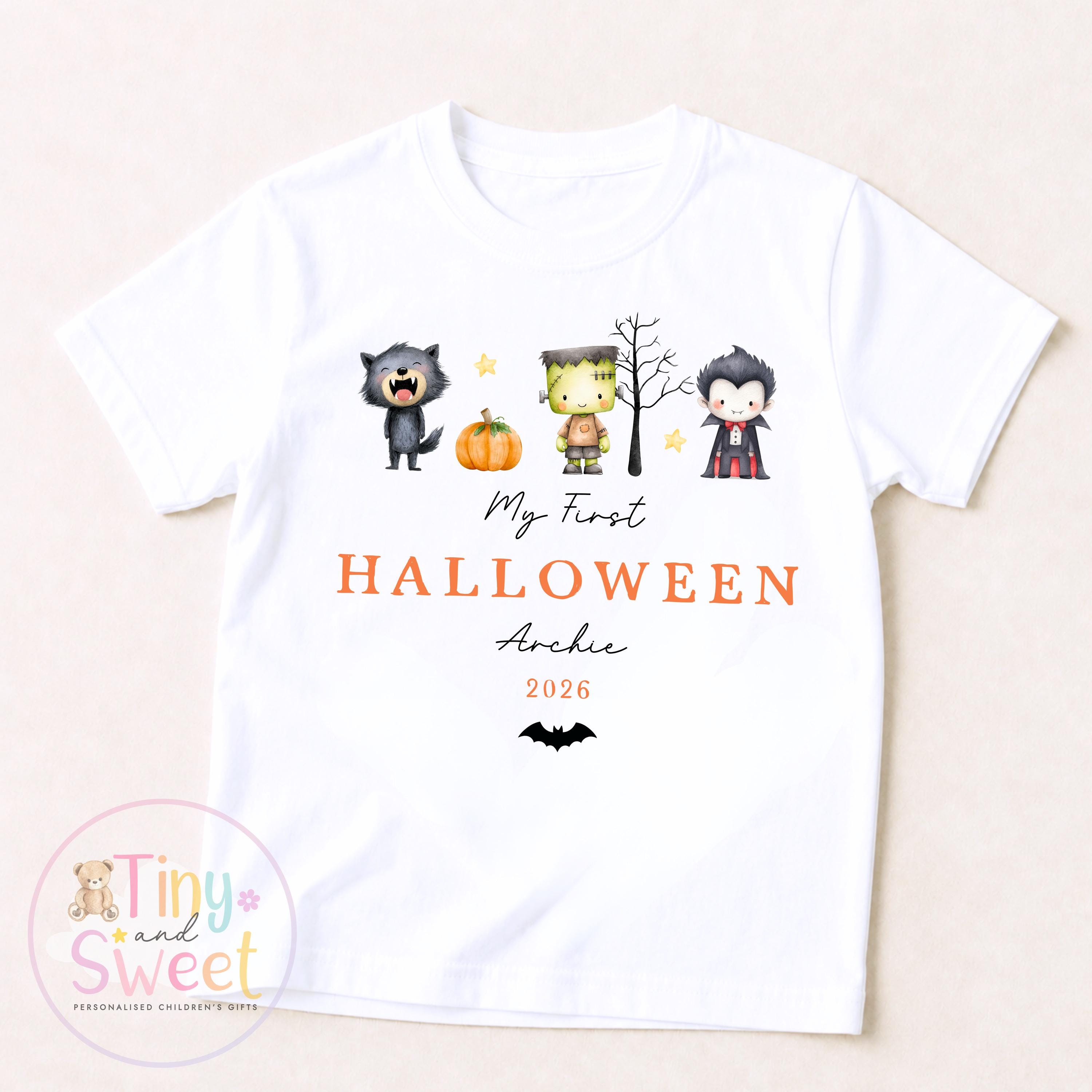 Personalised My First Halloween Sleepsuit, Cute Ghosts, 1st Halloween, Spooky Season, First Boo, Boo Box