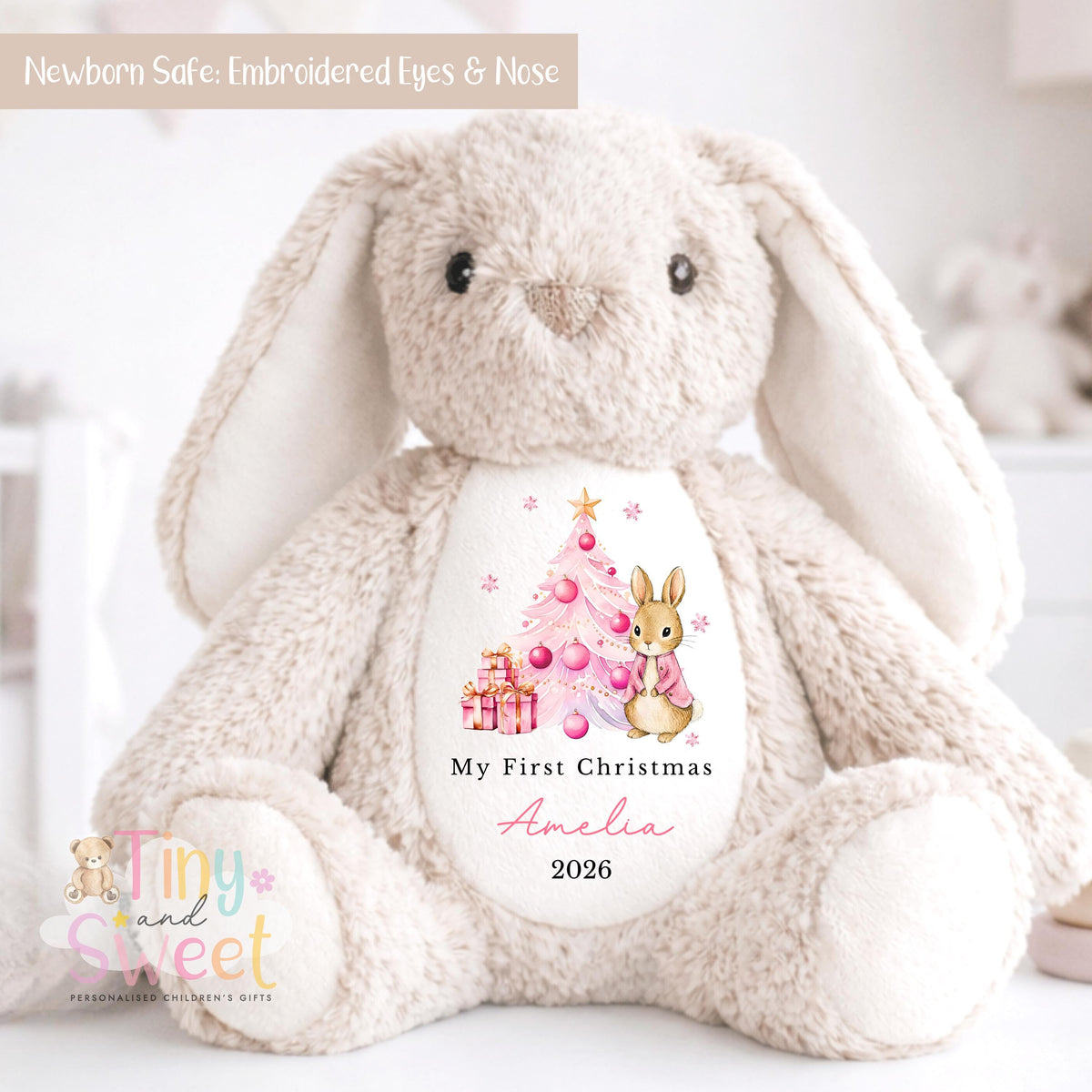 Personalised Christmas Teddy, Personalised Christmas Toy, 1st Christmas, 1st Christmas Toy, Christmas Plush, Christmas Teddy, Christmas Gift