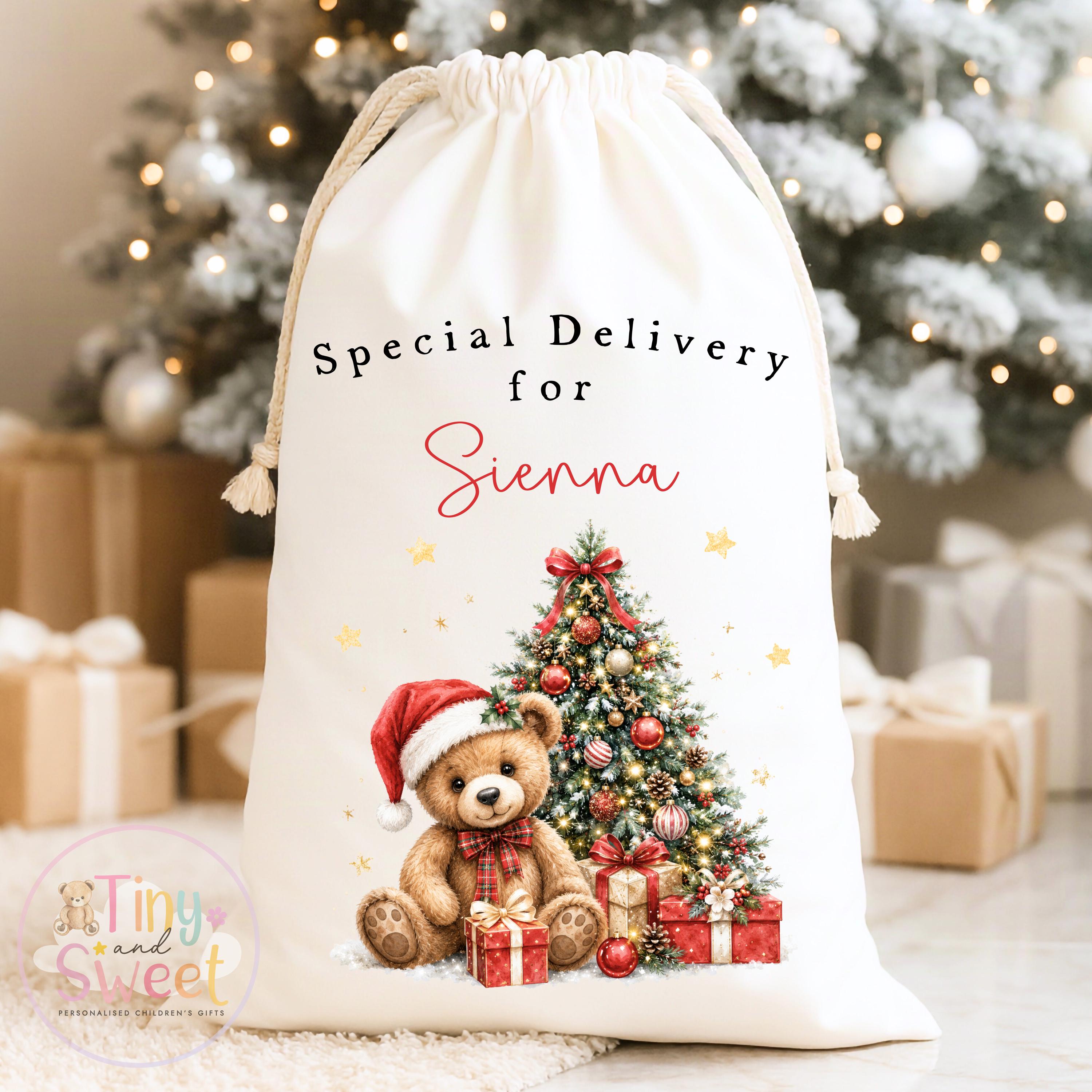 Personalised Christmas Sack, My First Christmas Sack, Santa sack, Babies 1st Christmas, Christmas Eve Bag, Custom Baby Gift, Baby Girl/Boy