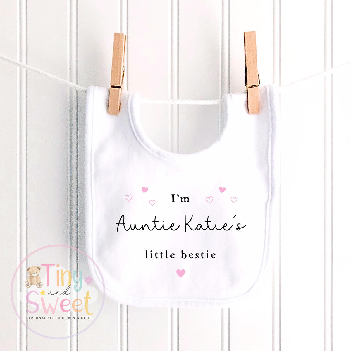 Personalised Auntie is my Bestie, Khala Bestie, Baby Sleepsuit, Custom Auntie Gift, Nanny Gift, Loved One Gift, New Baby Gift